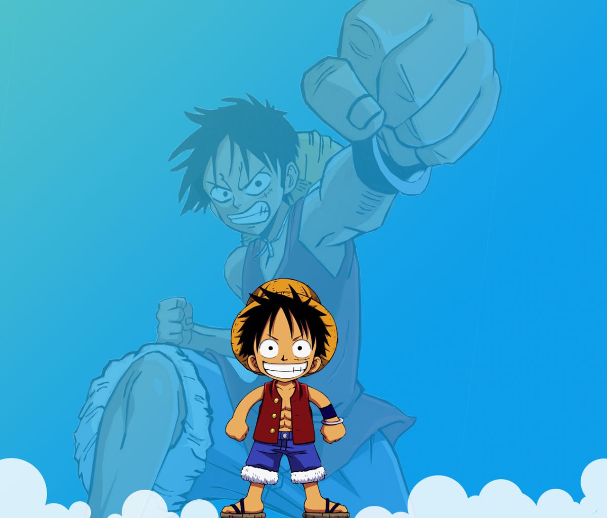 Handy-Wallpaper Animes, One Piece, Affe D Luffy kostenlos herunterladen.