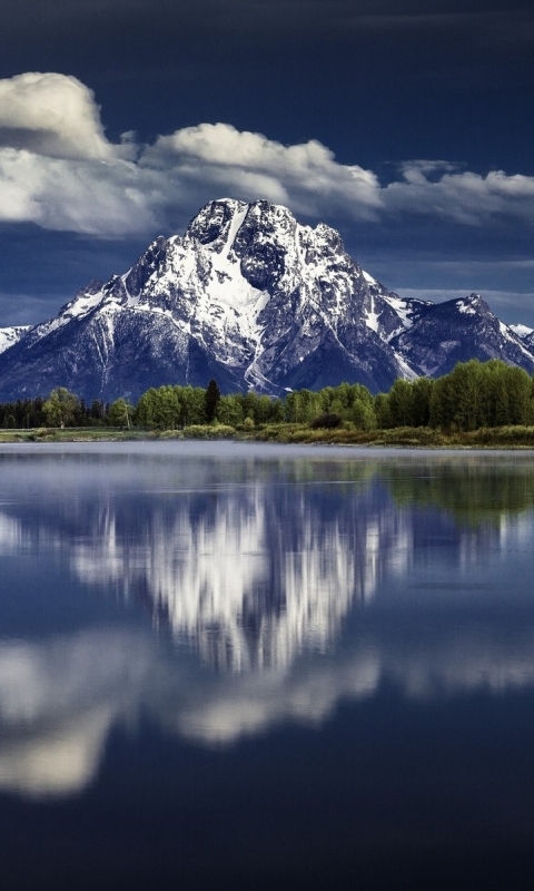 Descarga gratuita de fondo de pantalla para móvil de Naturaleza, Cielo, Rio, Montaña, Bosque, Nube, Río, Tierra/naturaleza, Reflejo.