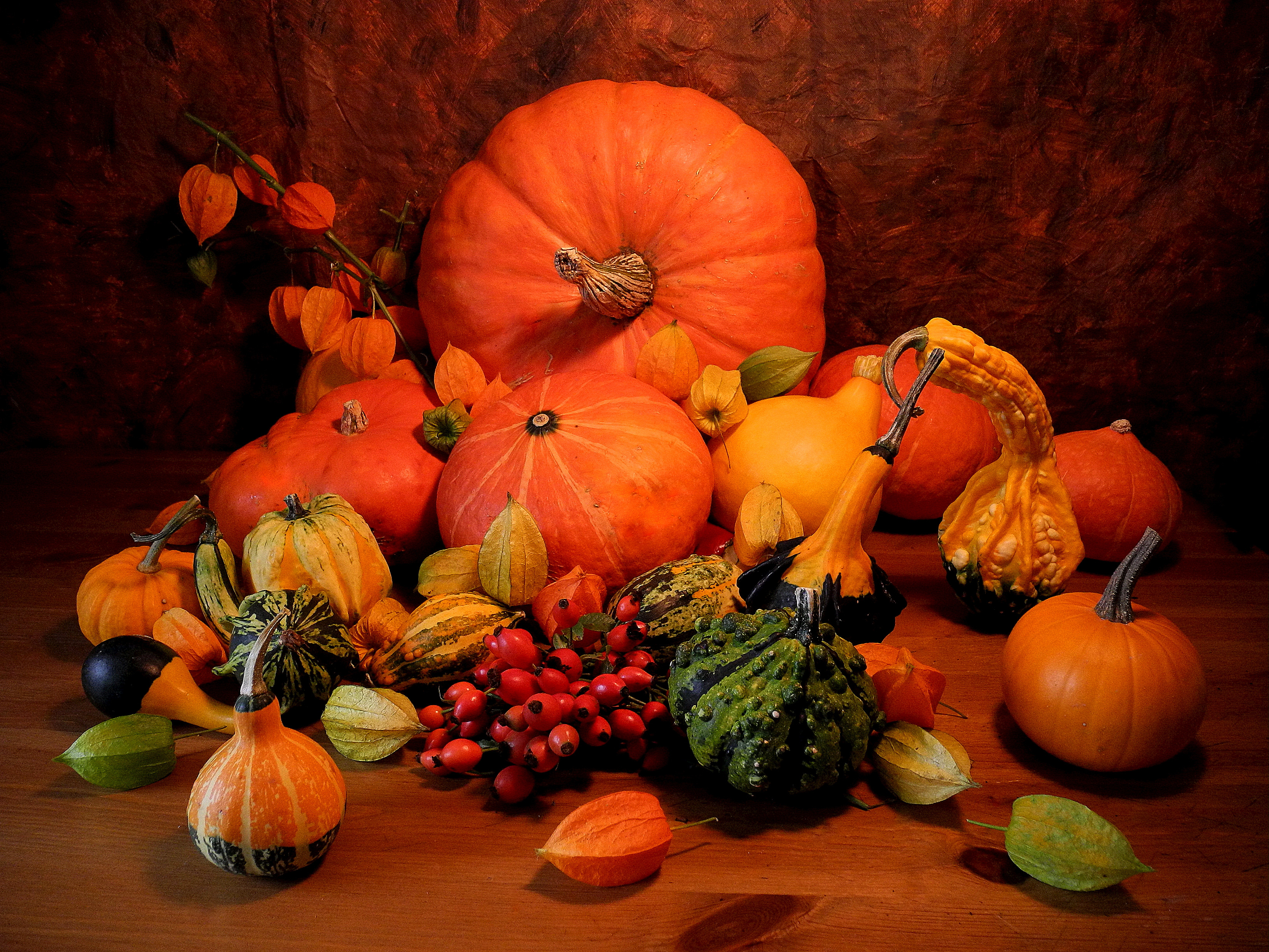 Free download wallpaper Pumpkin, Still Life, Leaf, Fall, Photography, Gourd on your PC desktop