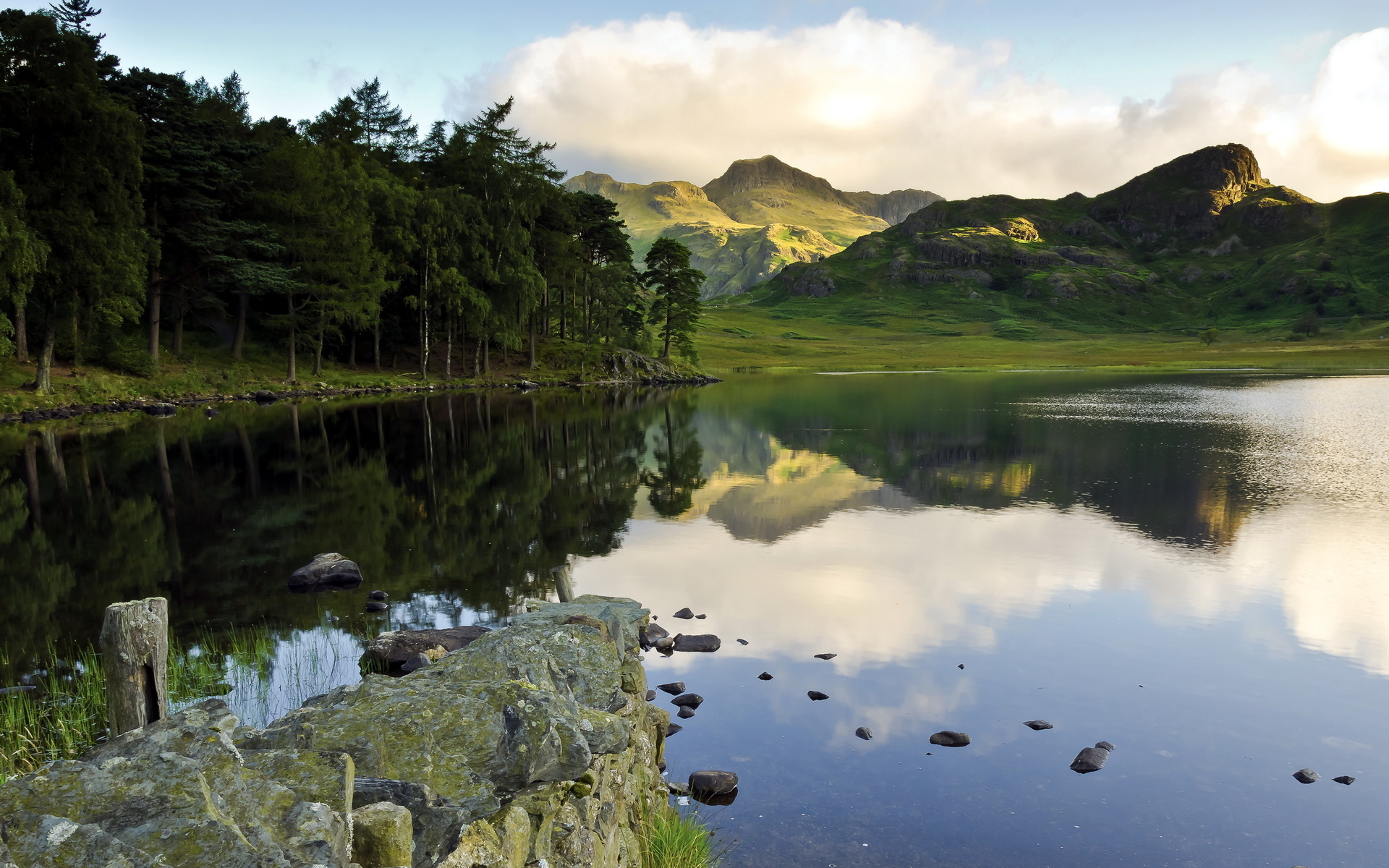 Download mobile wallpaper Landscape, Sky, Mountain, Lake, Reflection, Forest, Earth, Cloud, Scenic for free.