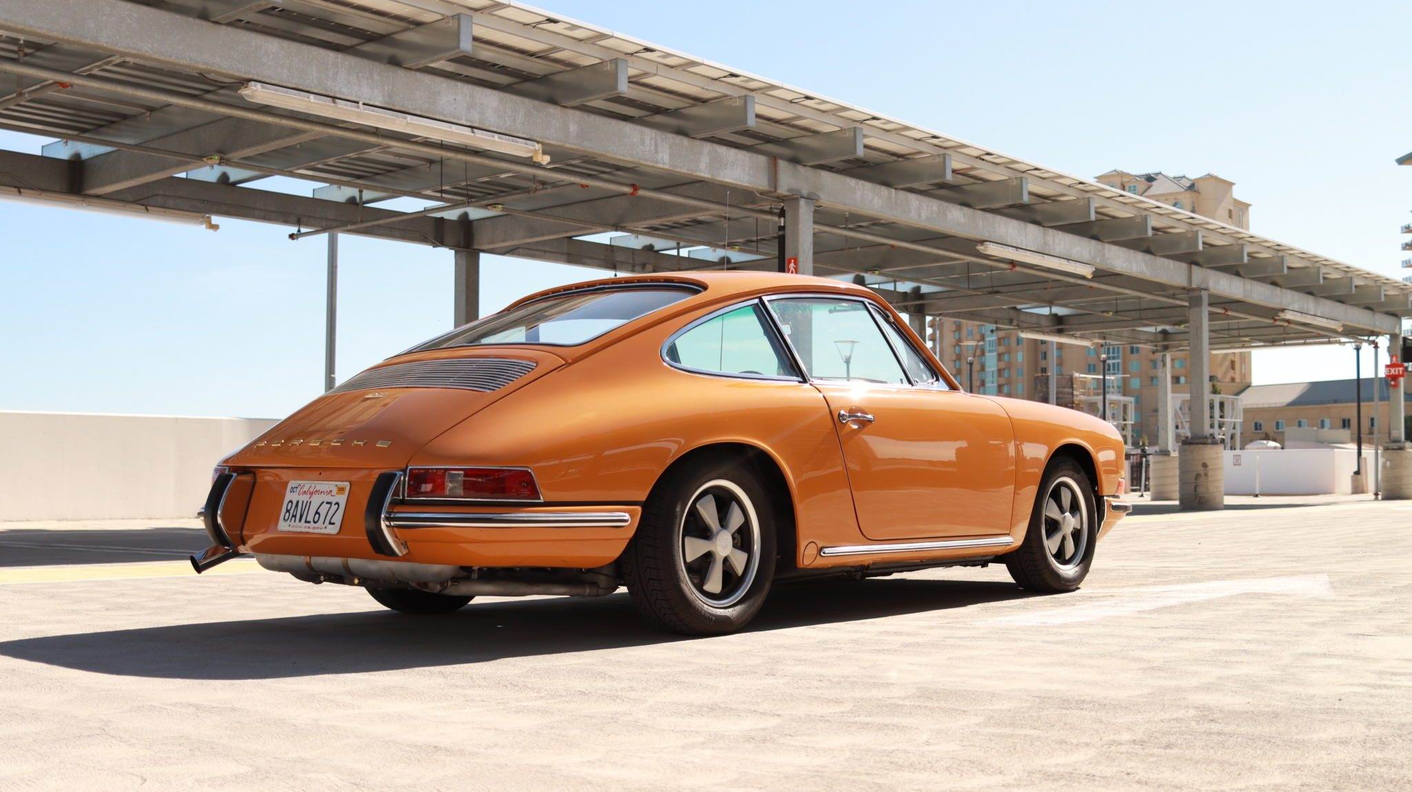 Download mobile wallpaper Car, Porsche 911, Old Car, Vehicles, Coupé, Orange Car for free.