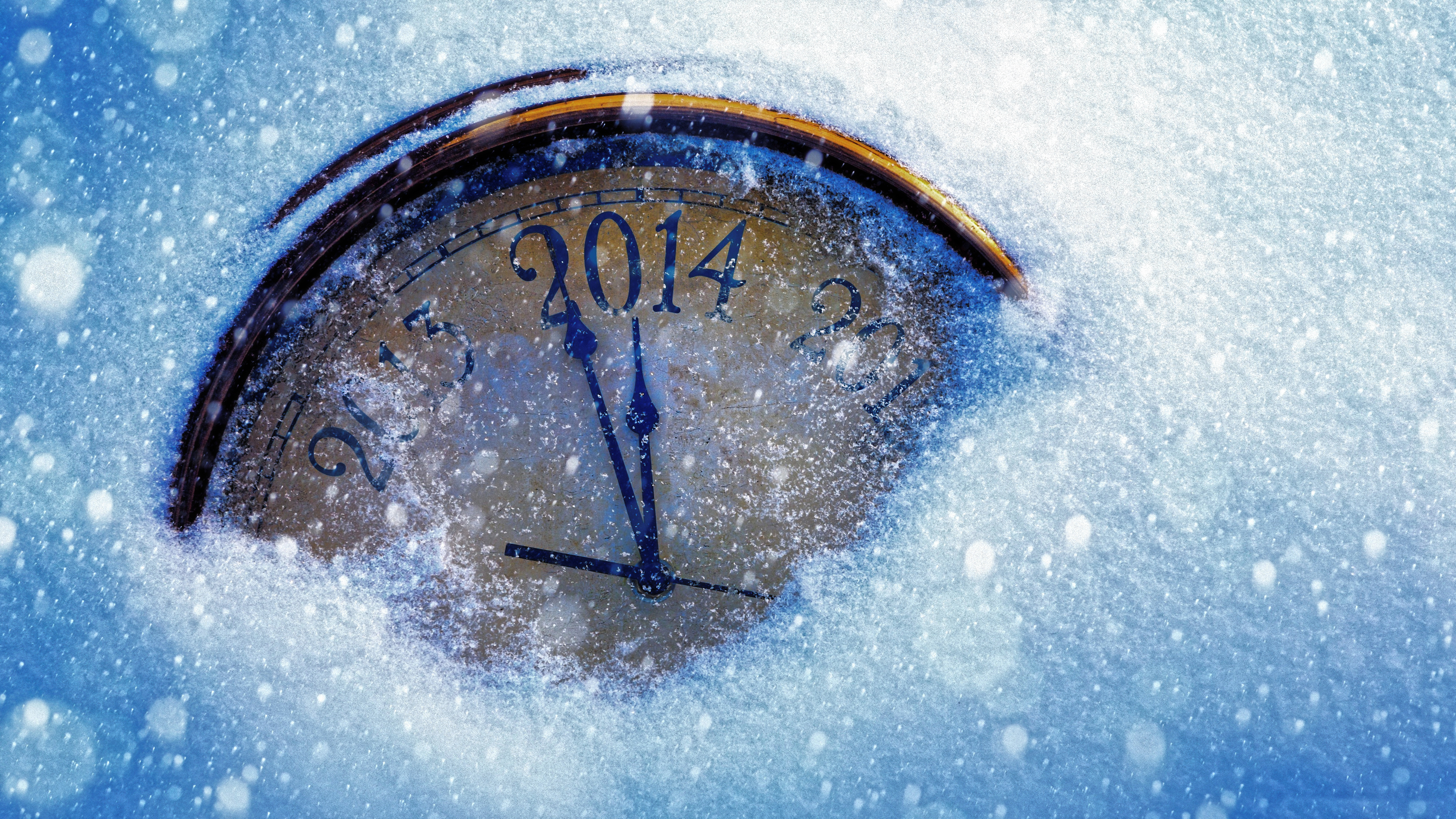 722751画像をダウンロードホリデー, 2014年新年, 時計, 氷, 新年-壁紙とスクリーンセーバーを無料で