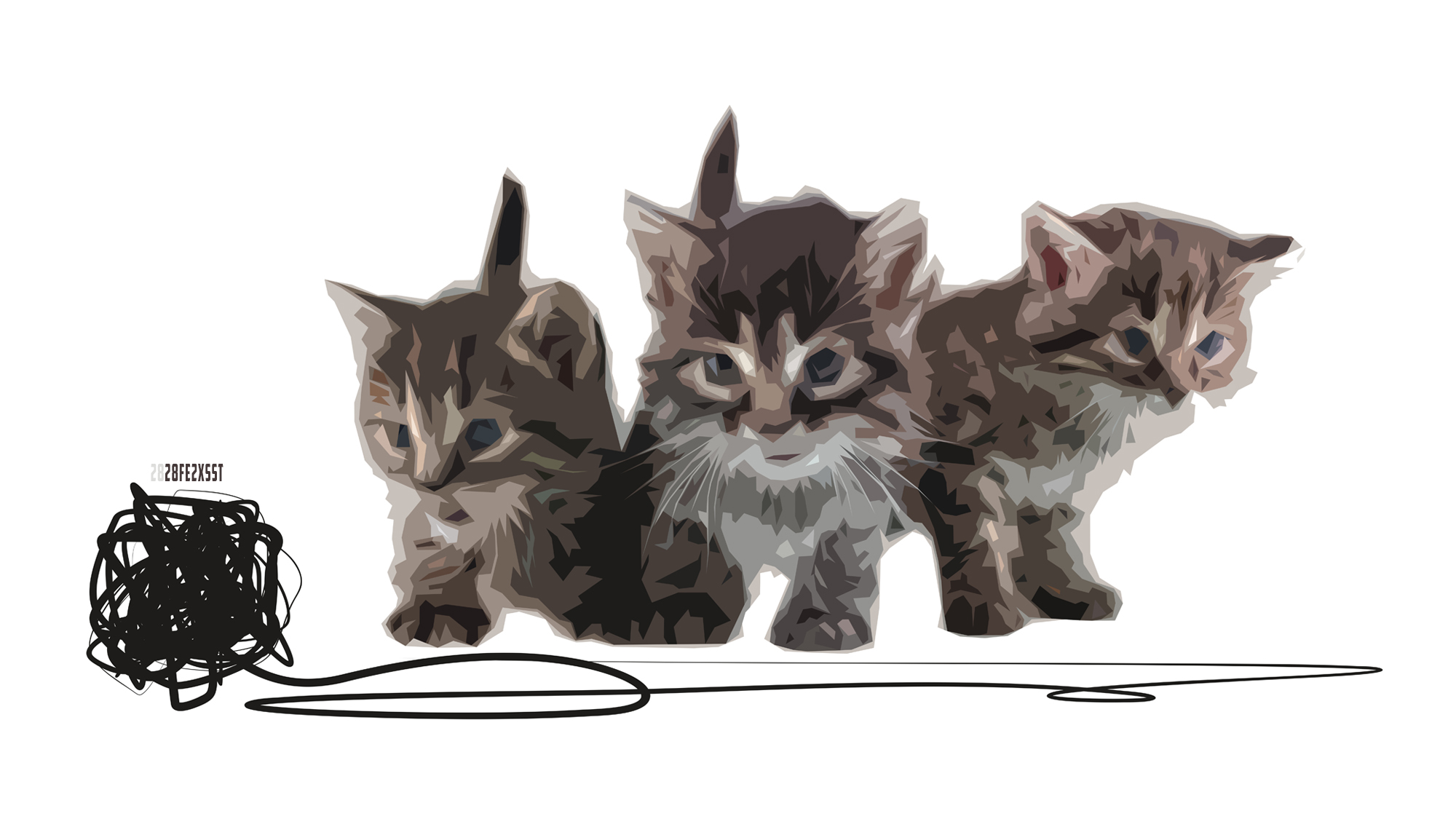 無料モバイル壁紙動物, ネコ, 猫, 子猫, 遊んでいるをダウンロードします。