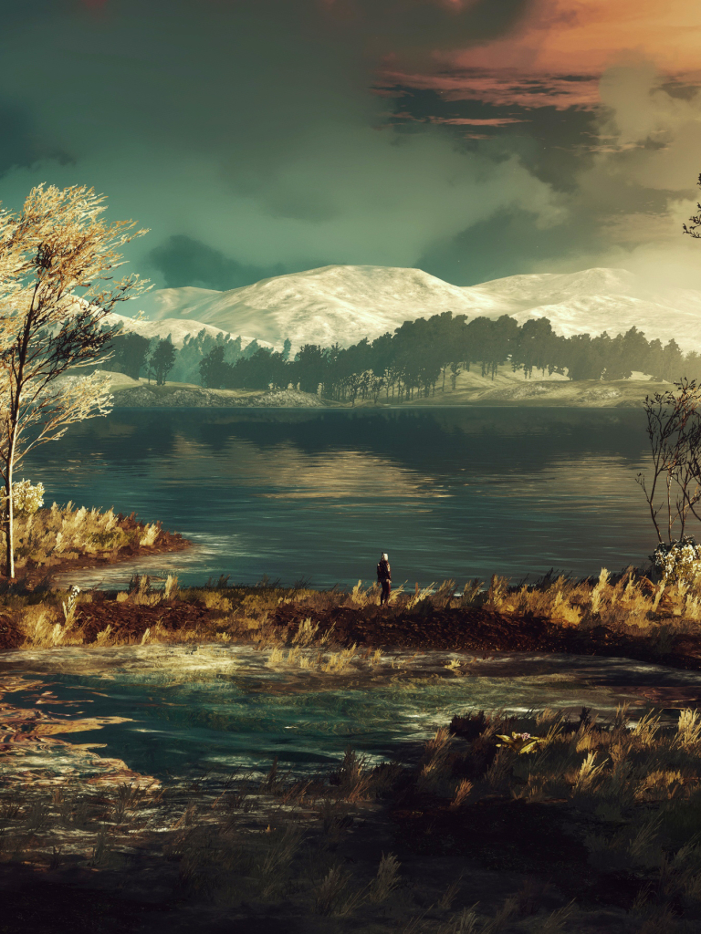 Handy-Wallpaper Landschaft, Computerspiele, Der Hexer, Geralt Von Riva, The Witcher 3: Wild Hunt kostenlos herunterladen.