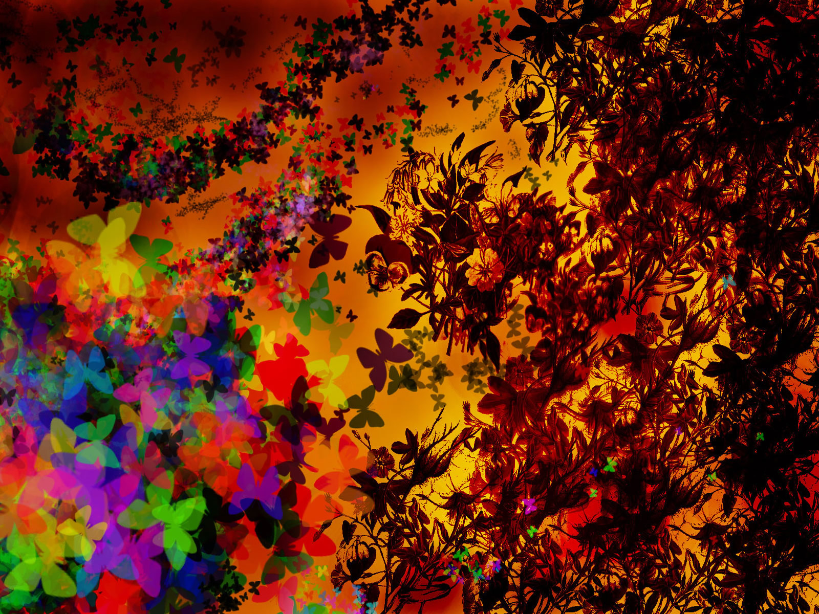 Descarga gratuita de fondo de pantalla para móvil de Mariposa, Abstracto, Artístico.