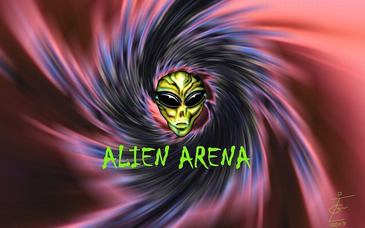 Laden Sie Alien Arena HD-Desktop-Hintergründe herunter