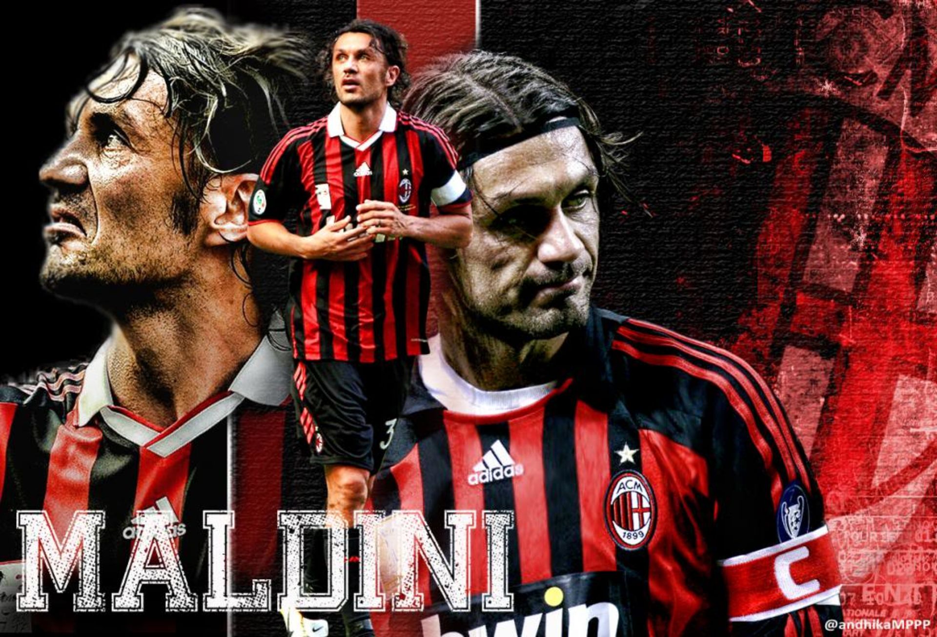 Download mobile wallpaper Sports, Soccer, A C Milan, Paolo Maldini for free.