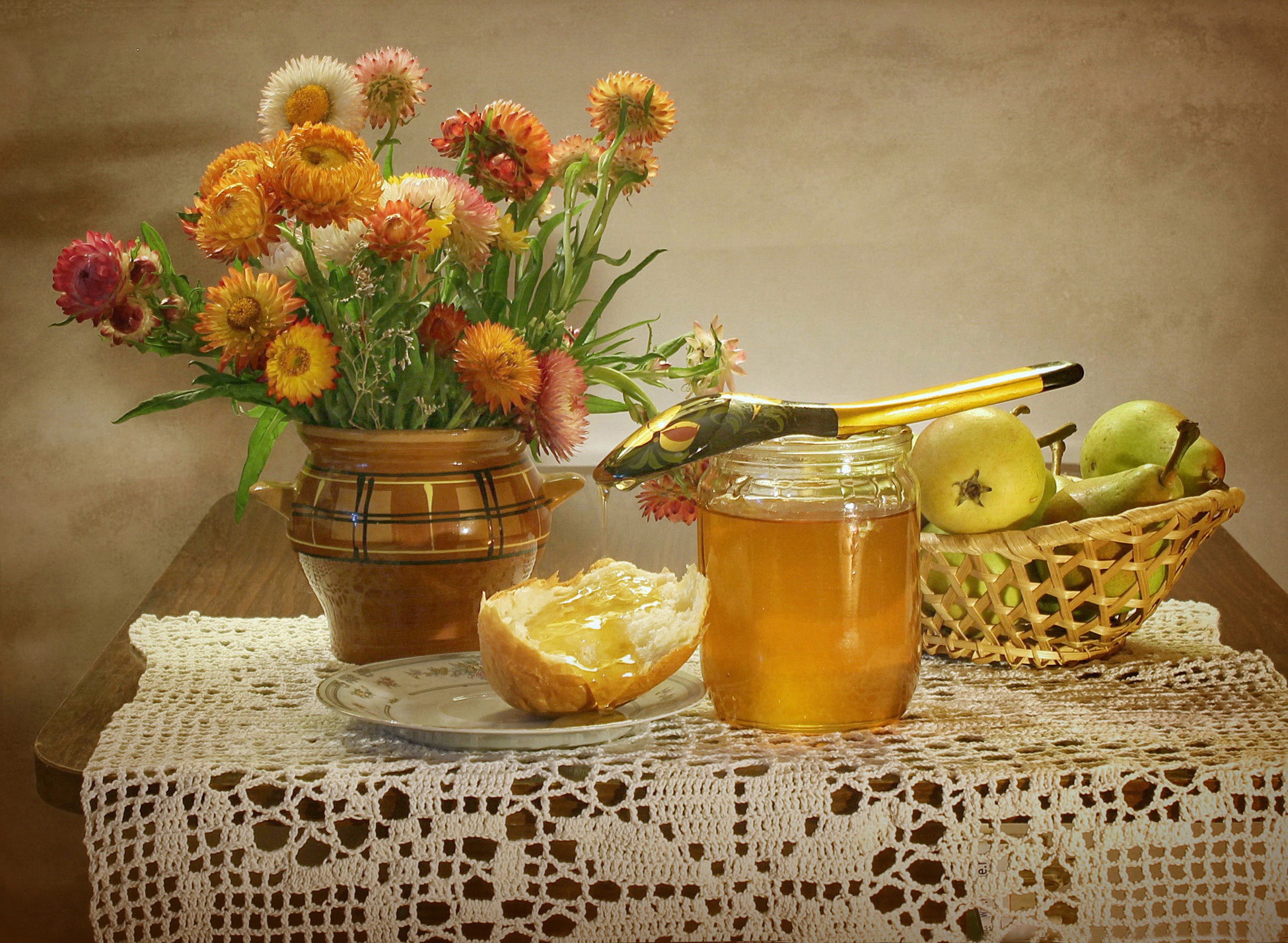 Handy-Wallpaper Honig, Nahrungsmittel, Stillleben kostenlos herunterladen.