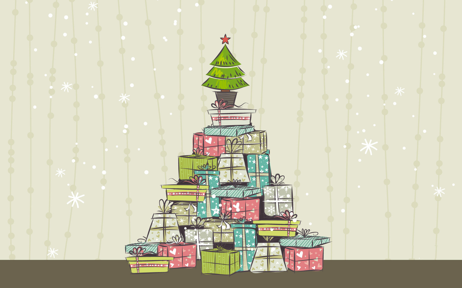 Handy-Wallpaper Geschenk, Weihnachten, Weihnachtsbaum, Feiertage kostenlos herunterladen.