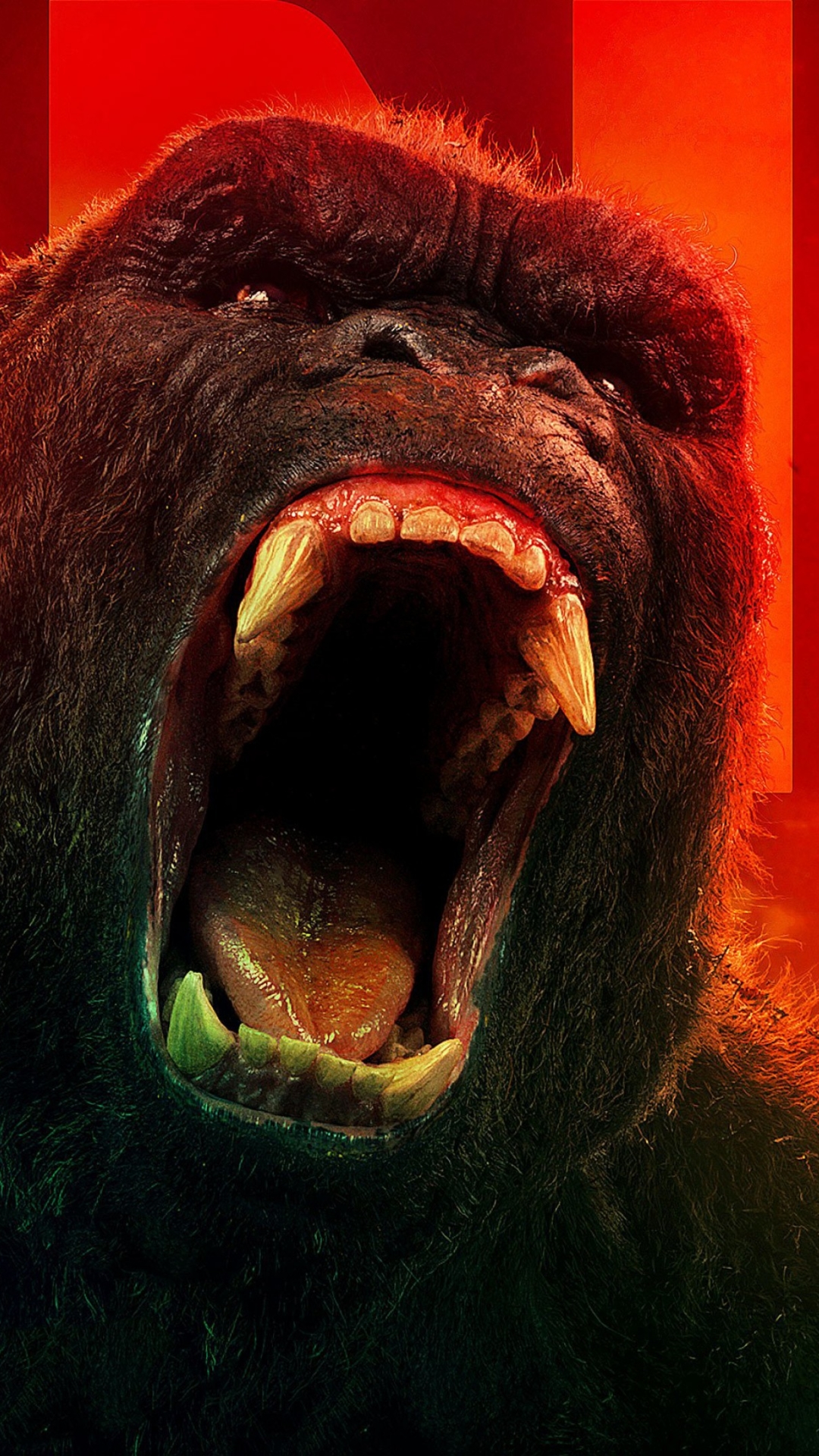 Descarga gratuita de fondo de pantalla para móvil de Gorila, Películas, Kong: La Isla Calavera.