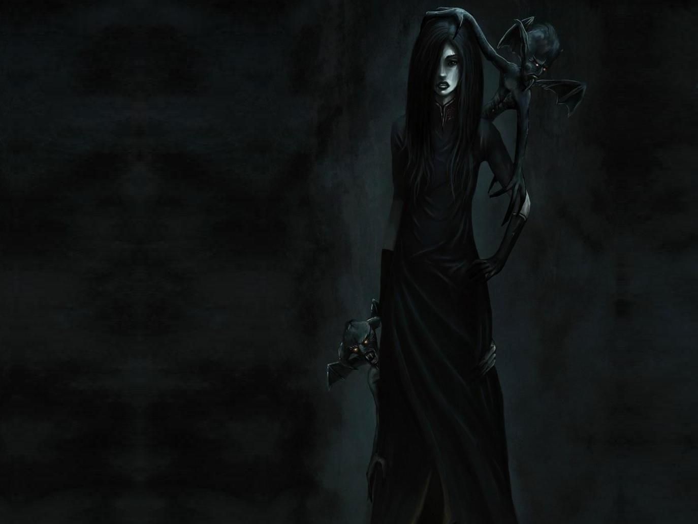 Free download wallpaper Halloween, Dark, Demon, Witch on your PC desktop