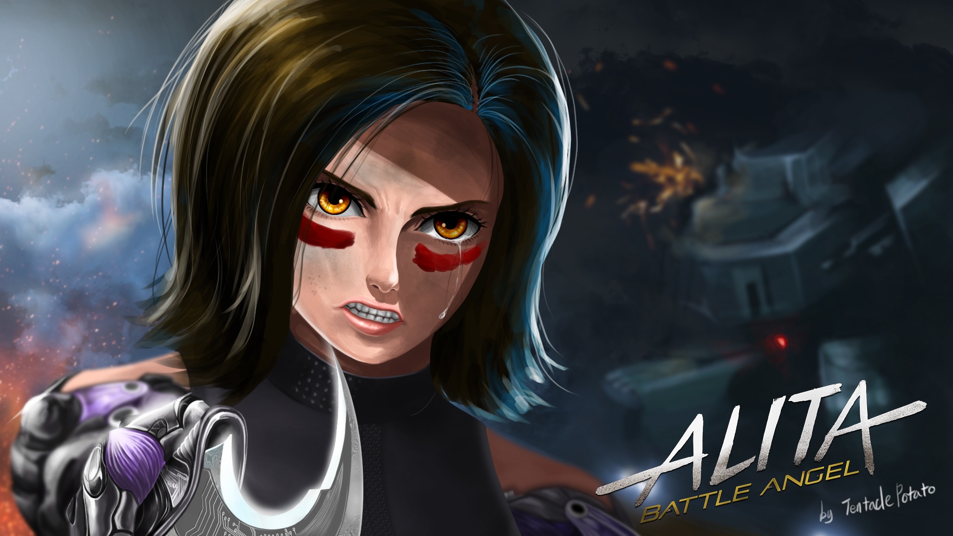 Download mobile wallpaper Movie, Alita (Alita: Battle Angel), Alita: Battle Angel for free.