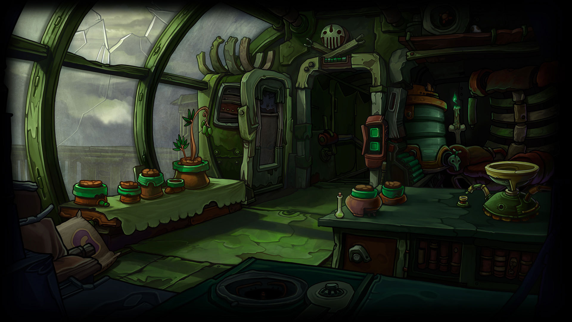 Laden Sie Goodbye Deponia HD-Desktop-Hintergründe herunter