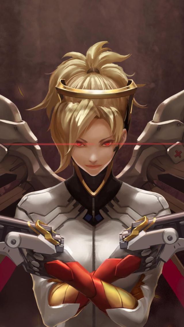 Download mobile wallpaper Overwatch, Video Game, Mercy (Overwatch) for free.