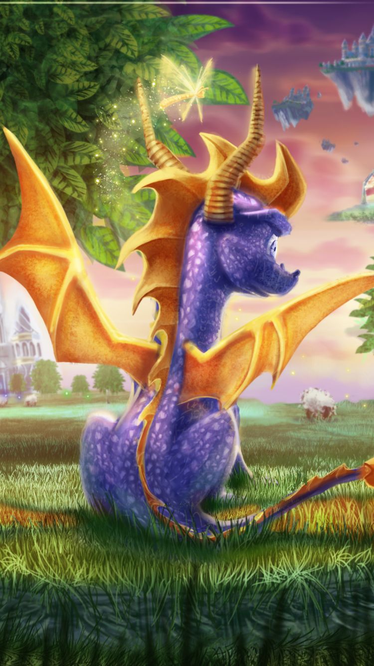 Handy-Wallpaper Drachen, Computerspiele, Spyro (Charakter), Spyro The Dragon kostenlos herunterladen.