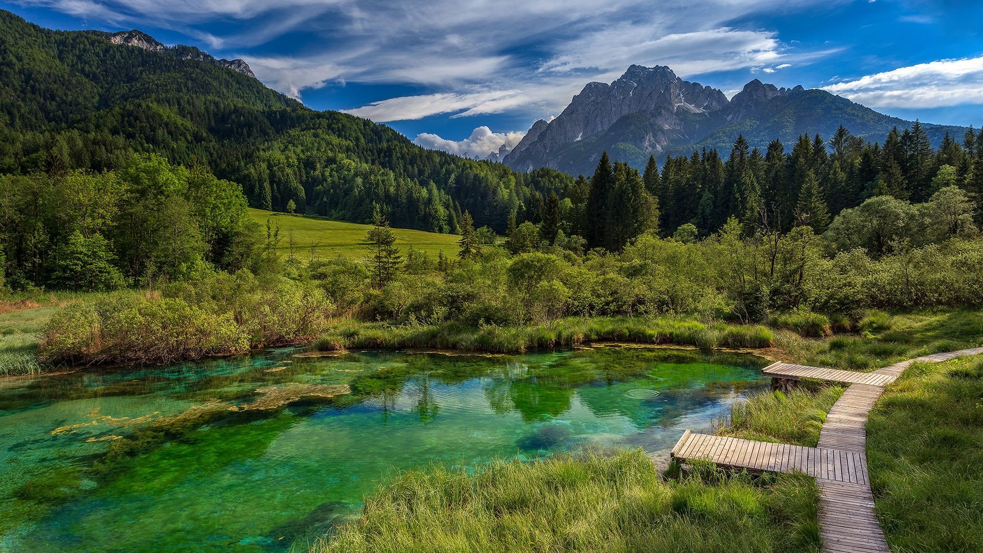 Download mobile wallpaper Lakes, Mountain, Lake, Earth, Path, National Park, Triglav National Park Slovenia for free.