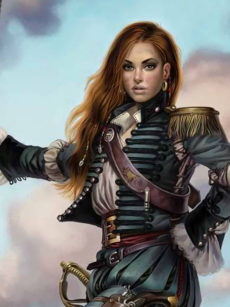Download mobile wallpaper Fantasy, Pirate, Woman Warrior for free.