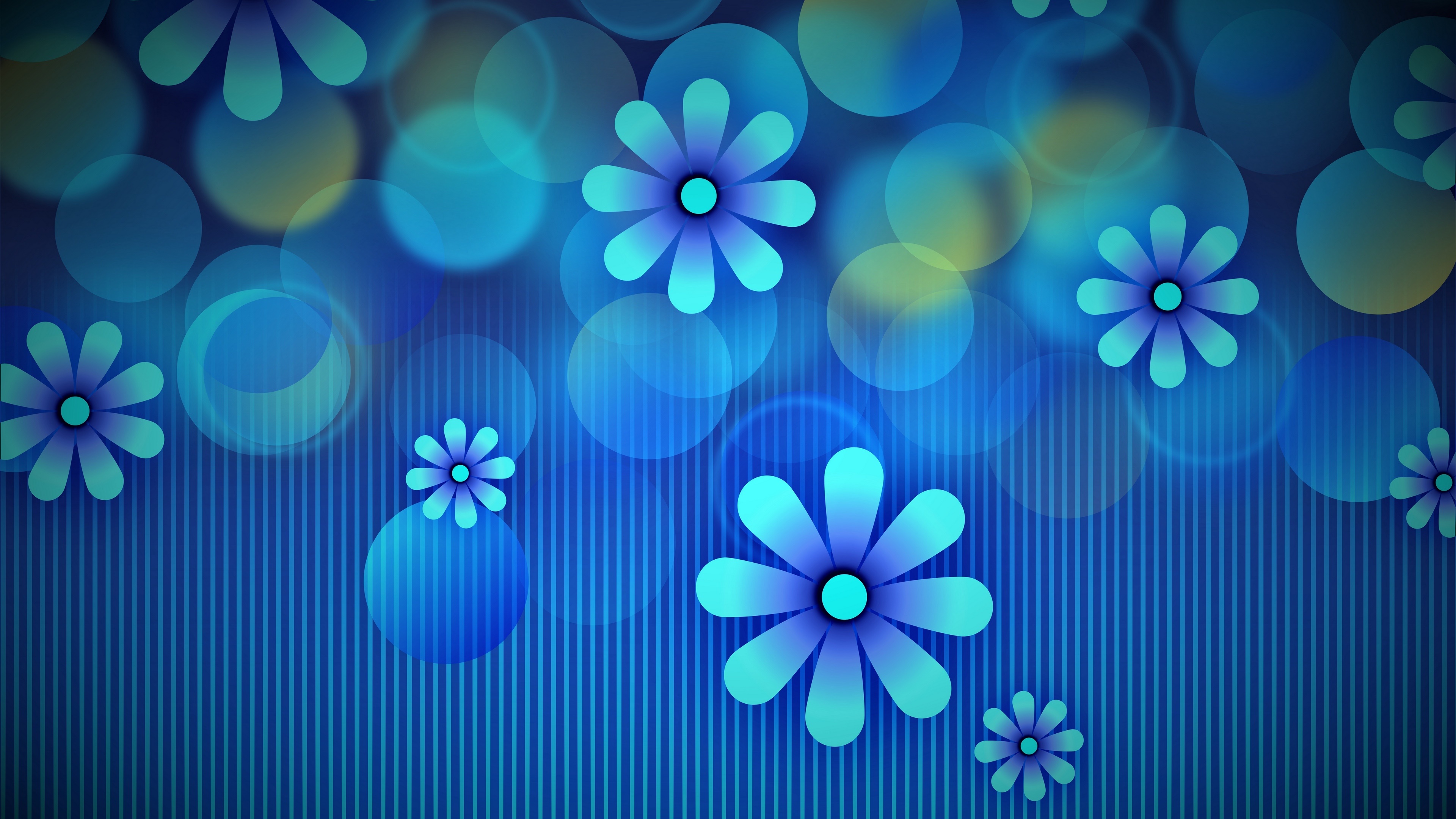 461286 descargar imagen artístico, flor, azul, diseño gráfico, flores: fondos de pantalla y protectores de pantalla gratis