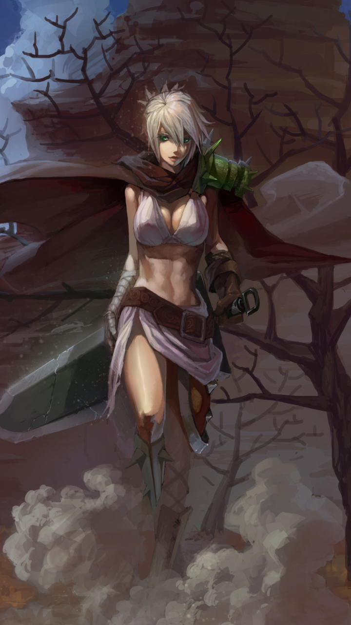 Download mobile wallpaper League Of Legends, Video Game, Riven (League Of Legends) for free.