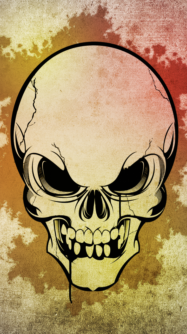 Download mobile wallpaper Dark, Skull for free.