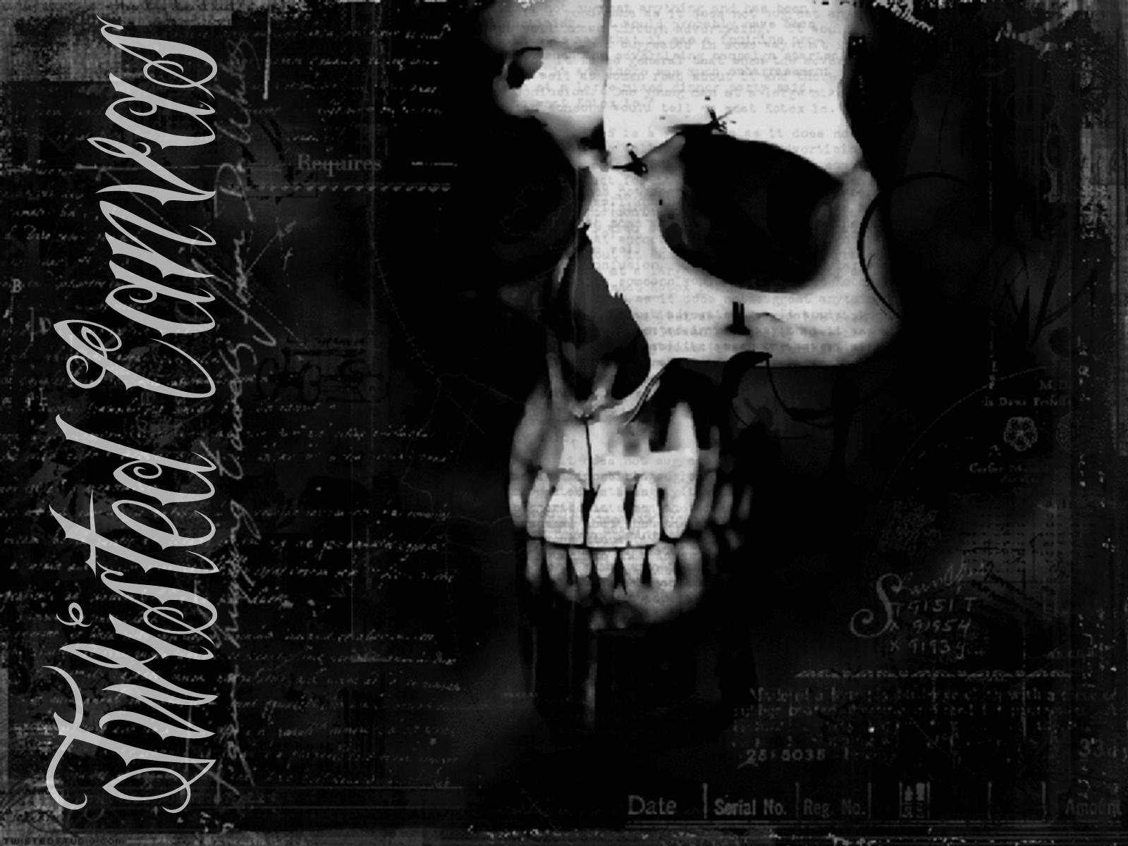 Download mobile wallpaper Dark, Skull for free.