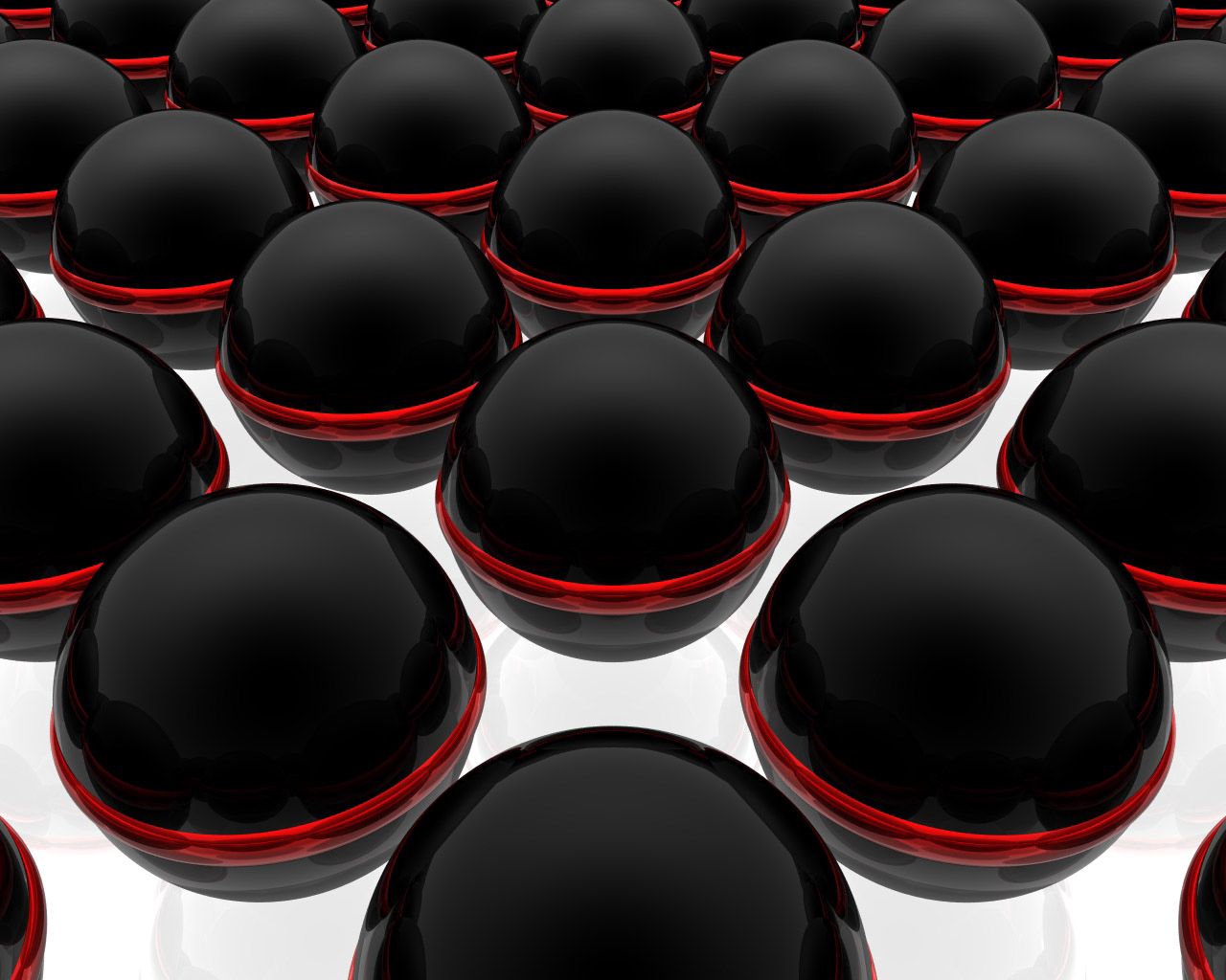 Download mobile wallpaper Balls, Striped, Glass, Surface, 3D for free.