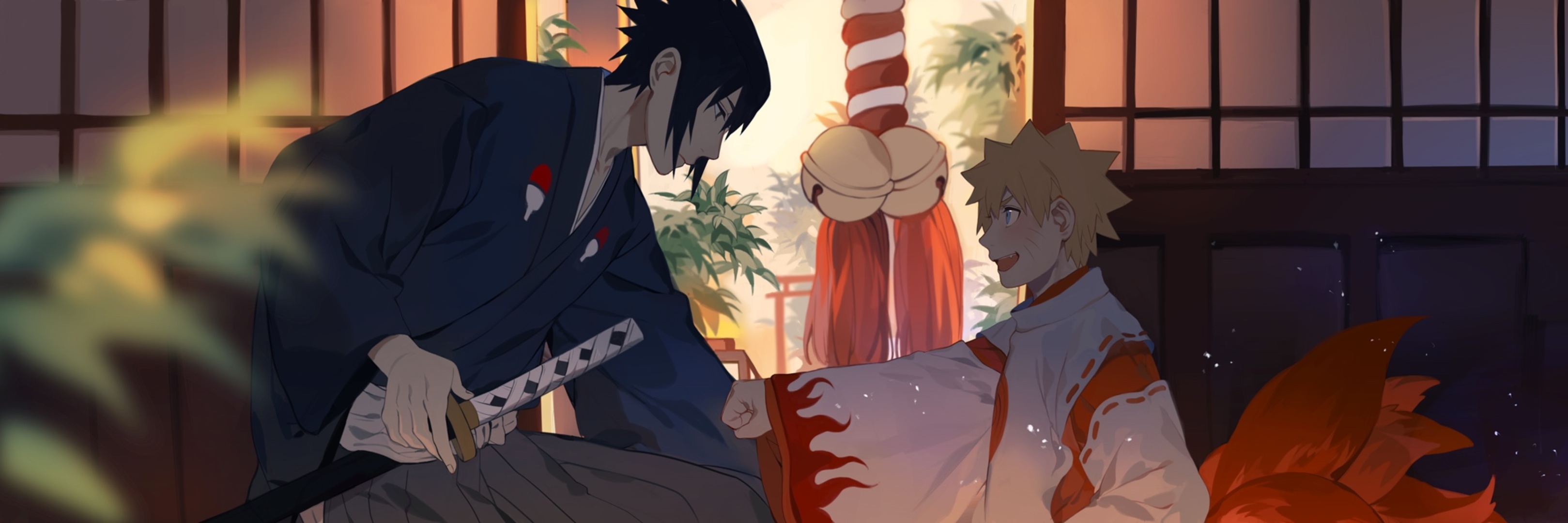 Free download wallpaper Anime, Naruto, Sasuke Uchiha, Naruto Uzumaki on your PC desktop