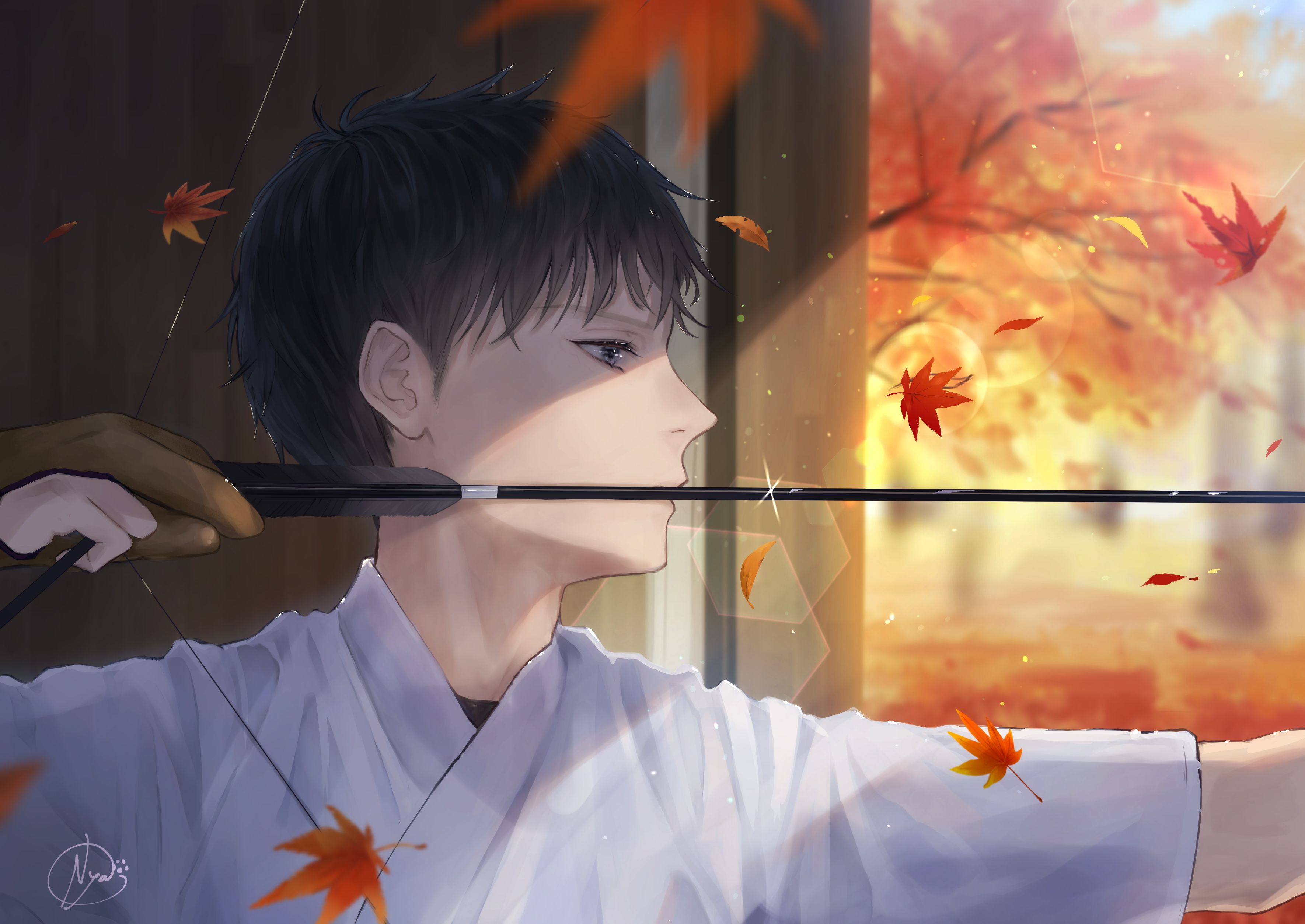 Download mobile wallpaper Anime, Fall, Original for free.