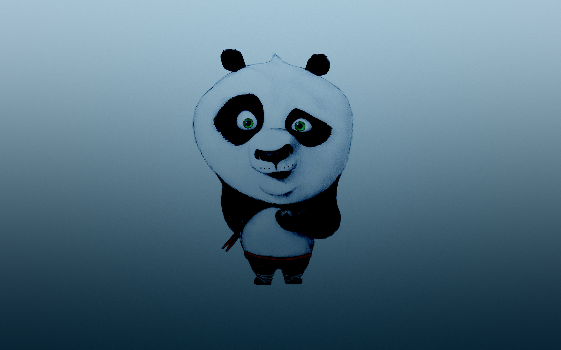 17064 Hintergrundbild herunterladen hintergrund, pandas, cartoon, tiere, panda kung fu, blau - Bildschirmschoner und Bilder kostenlos
