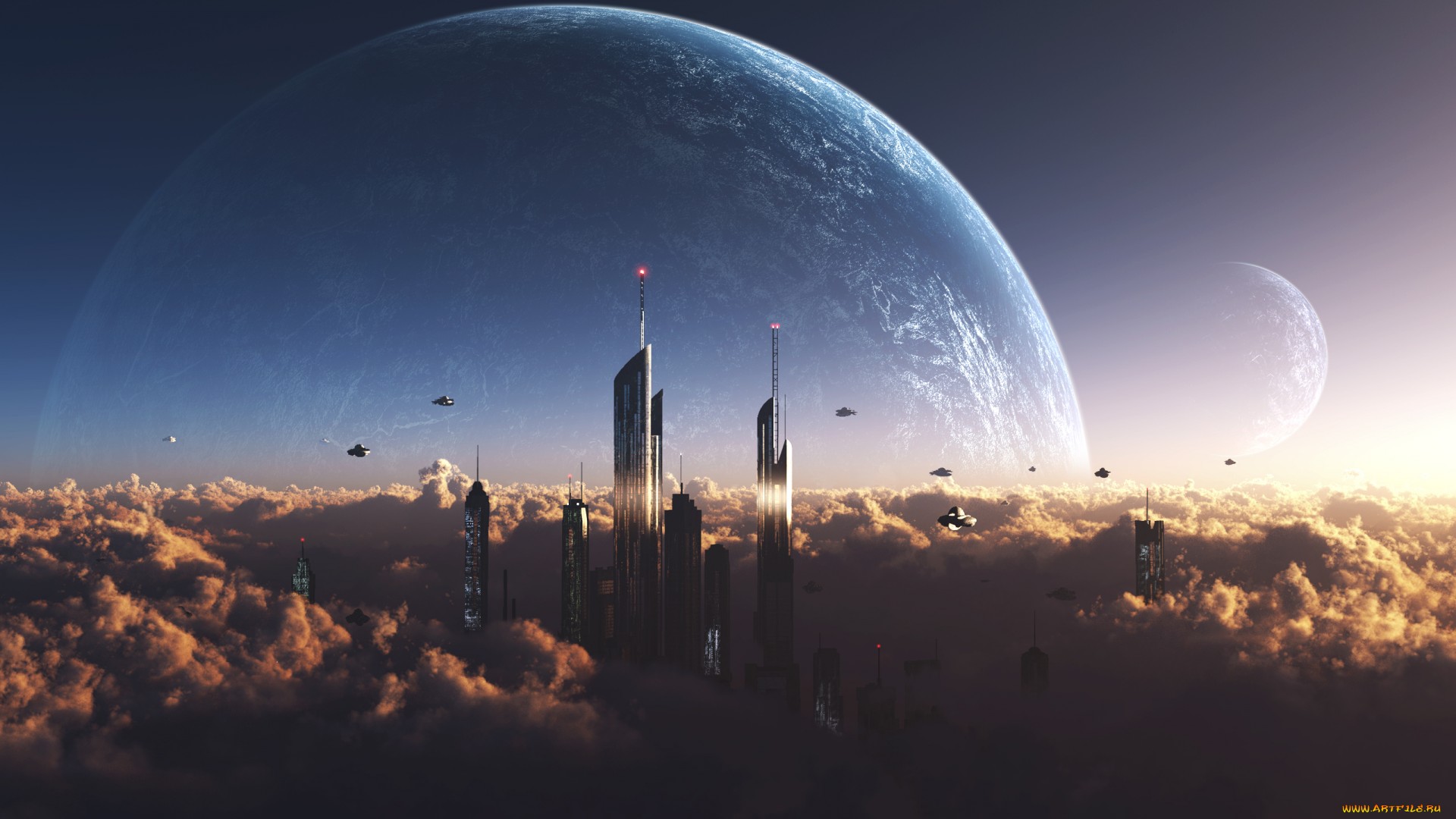 Download mobile wallpaper City, Sci Fi for free.