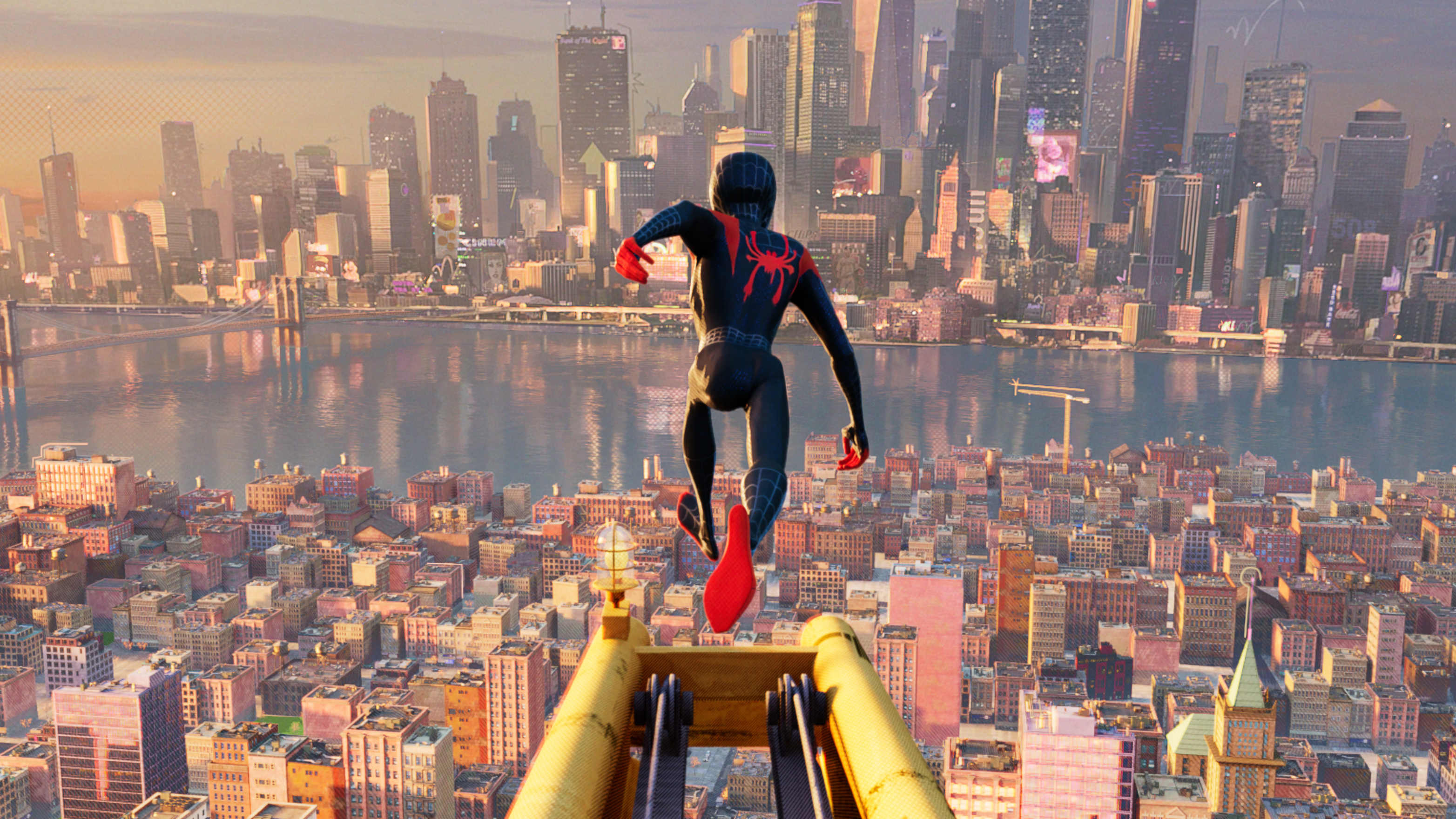 450845 завантажити картинку фільм, spider man: into the spider verse, майлз моралес, нью йорк, людина павук, супергерой - шпалери і заставки безкоштовно
