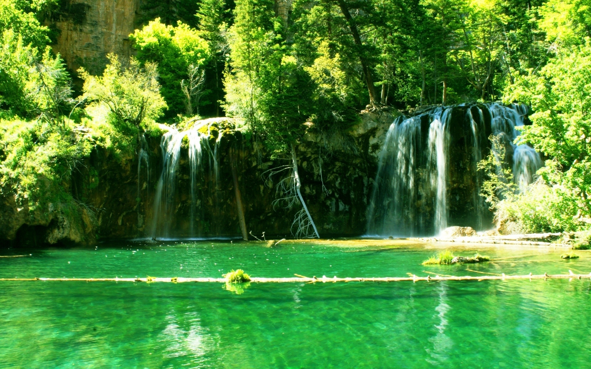 Free download wallpaper Nature, Water, Waterfalls, Waterfall, Forest, Earth on your PC desktop