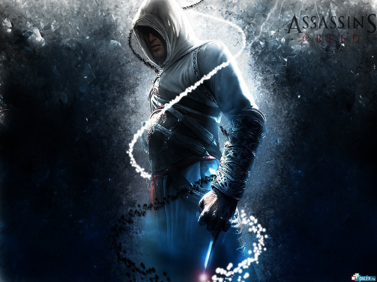 games, assassin's creed, blue Full HD