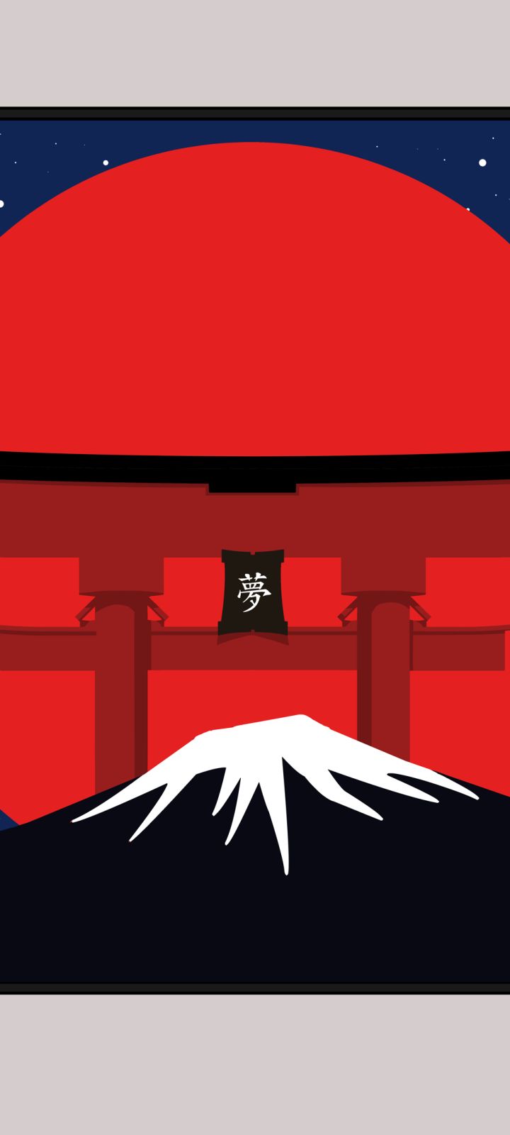 Download mobile wallpaper Japan, Artistic, Oriental, Mount Fuji for free.