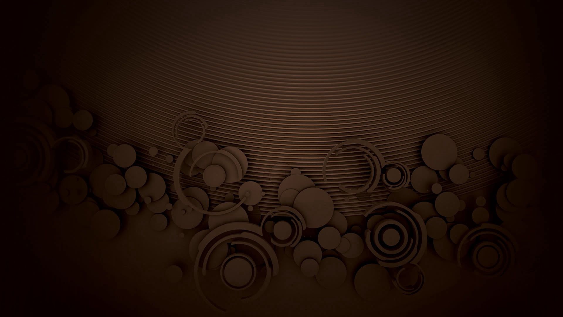 Horizontal Wallpaper chocolate, abstract, background, circles, pattern