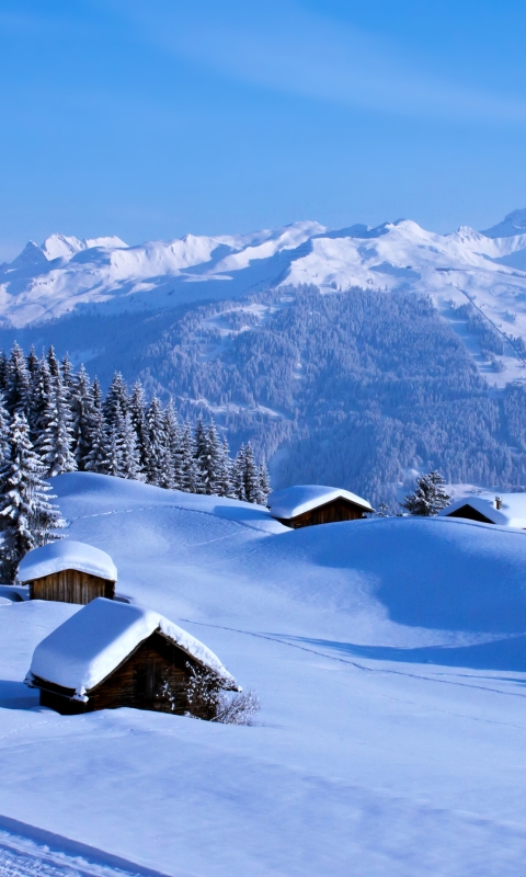 Handy-Wallpaper Landschaft, Winter, Natur, Schnee, Berg, Gebirge, Fotografie kostenlos herunterladen.