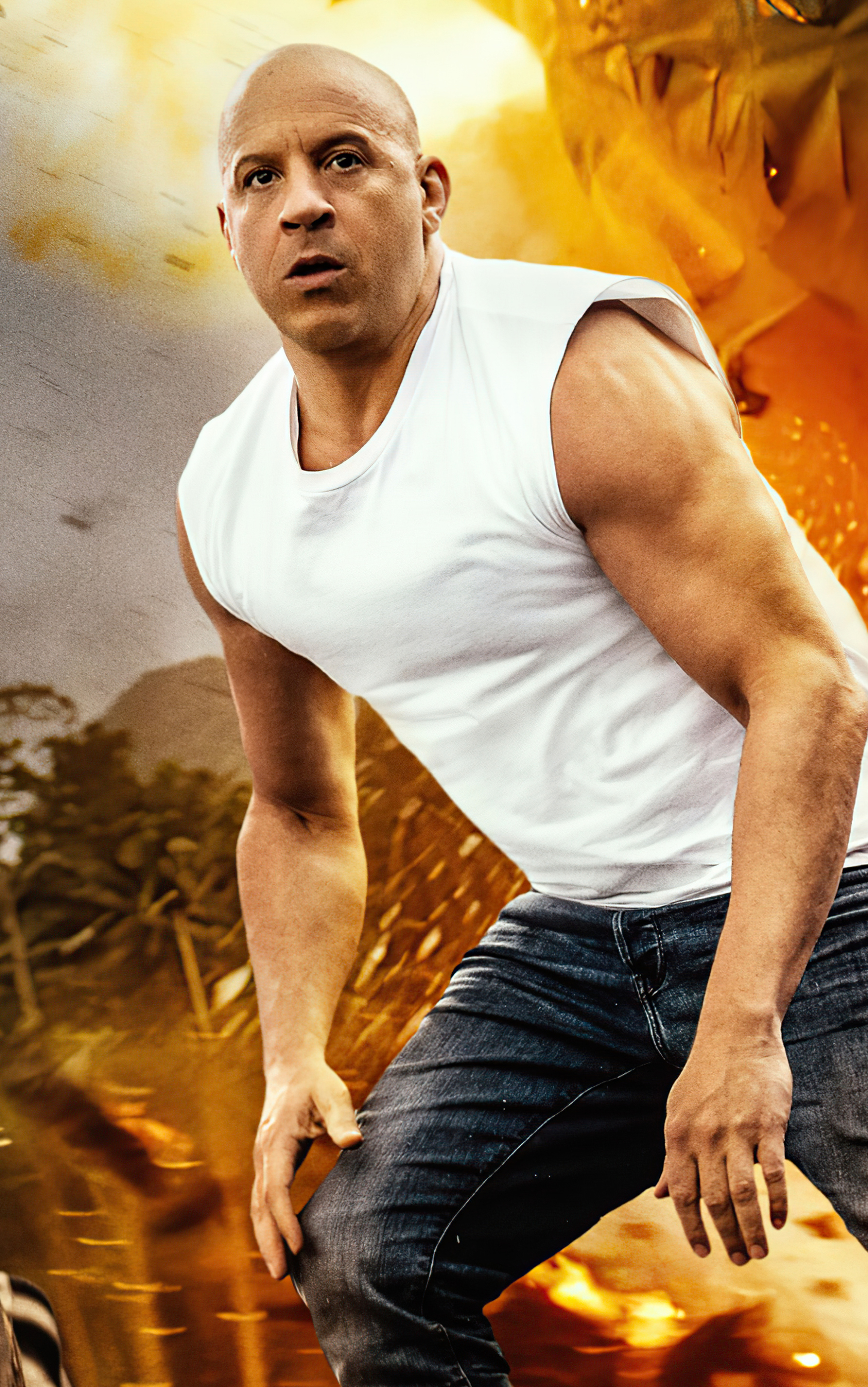 Descarga gratuita de fondo de pantalla para móvil de Vin Diesel, Películas, Toretto Dominic, Fast & Furious: Aún Más Rápido, Rápidos Y Furiosos 9.