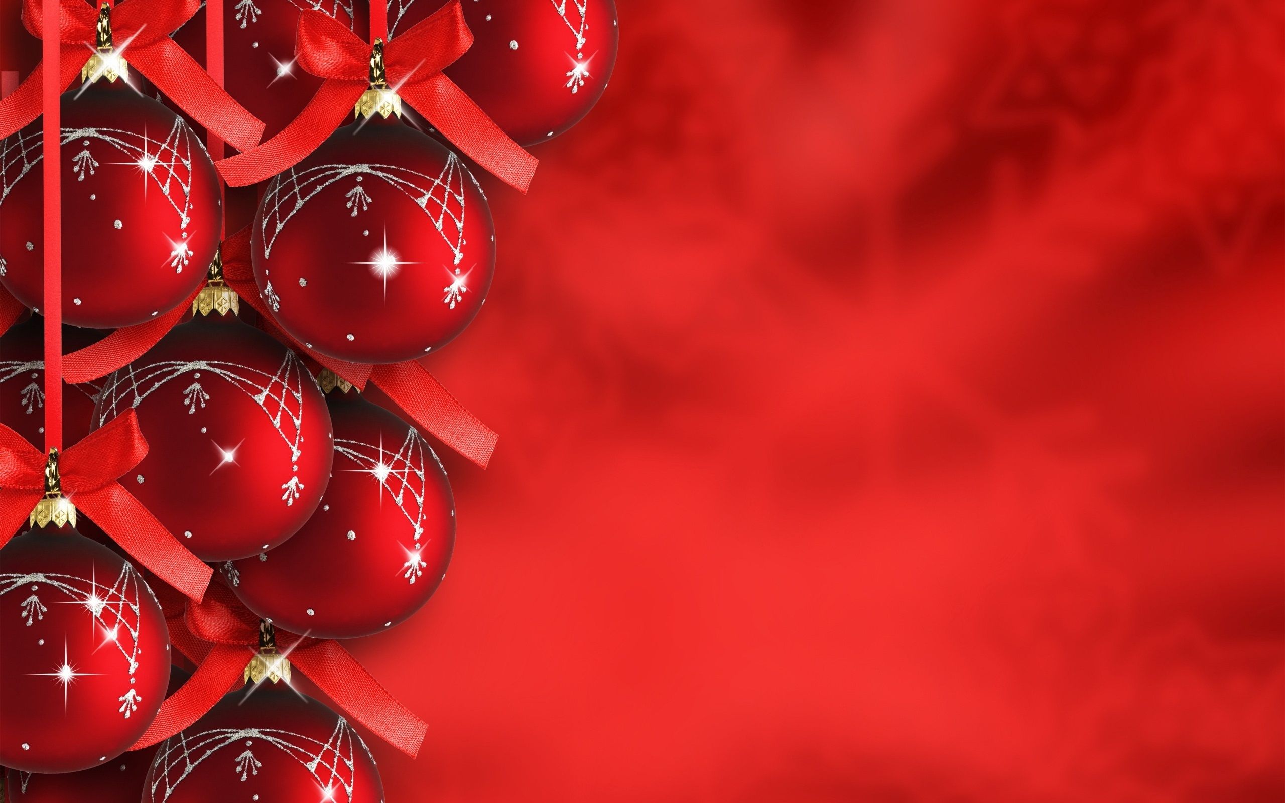 Скачать обои бесплатно Красный, Рождество, Рождественские Украшения, Праздничные картинка на рабочий стол ПК