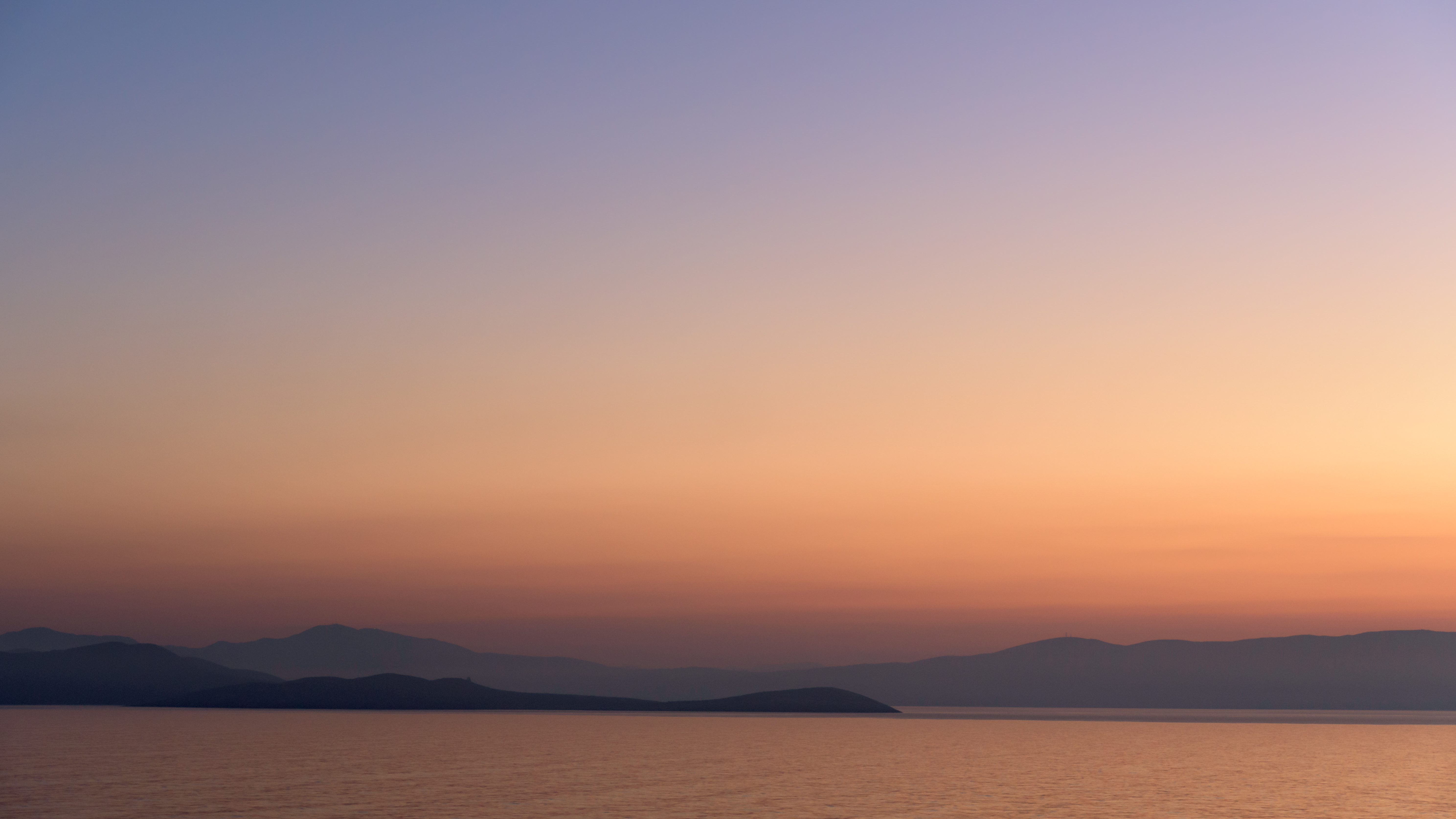 Download mobile wallpaper Sky, Horizon, Fog, Sea, Nature, Sunset for free.