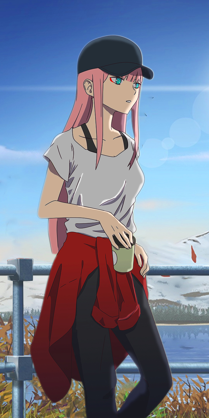 Handy-Wallpaper Animes, Darling In The Franxx, Zero Two (Liebling Im Franxx) kostenlos herunterladen.