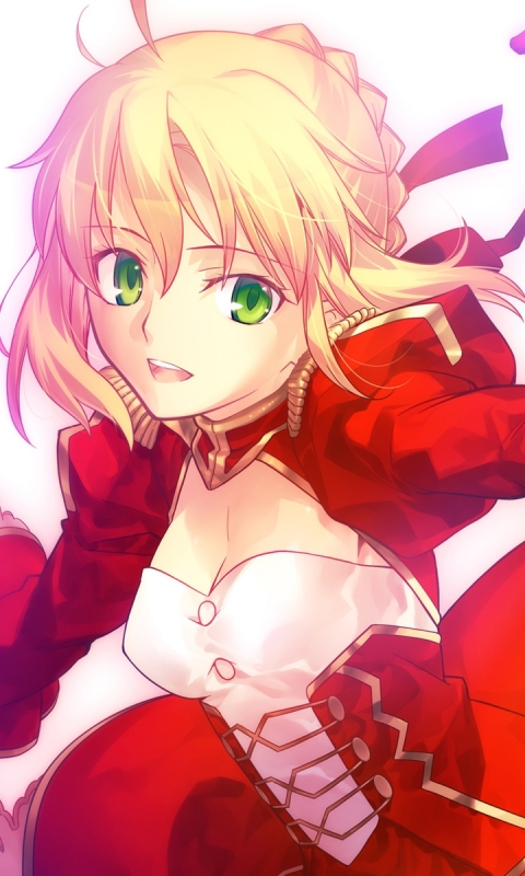 Download mobile wallpaper Anime, Fate/stay Night, Red Saber, Fate/extra, Fate Series for free.
