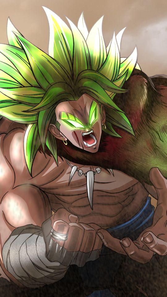 Handy-Wallpaper Animes, Broly (Dragon Ball), Dragonball Super Broly, Super Saiyajin Grün kostenlos herunterladen.