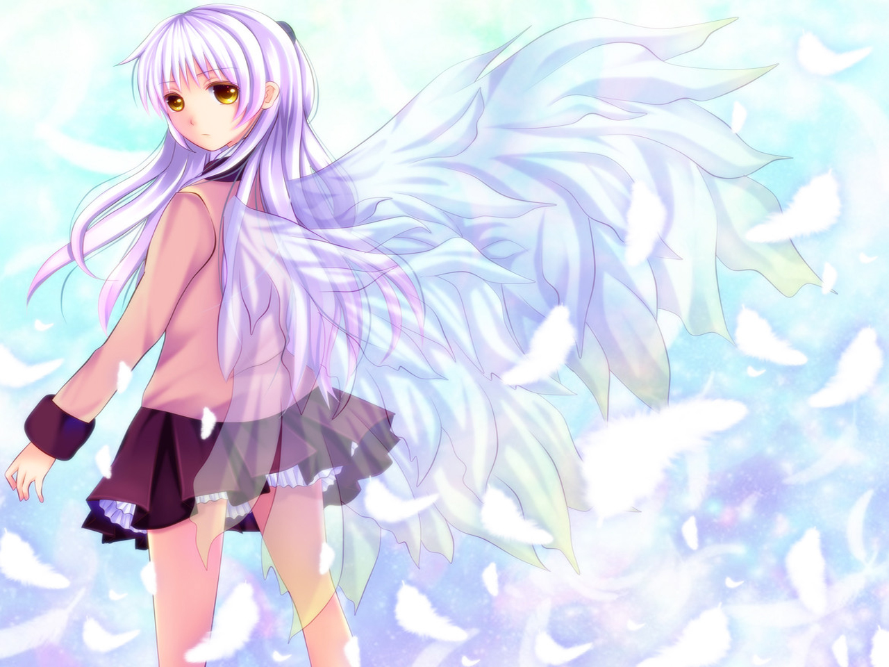 Handy-Wallpaper Animes, Angel Beats!, Kanade Tachibana kostenlos herunterladen.