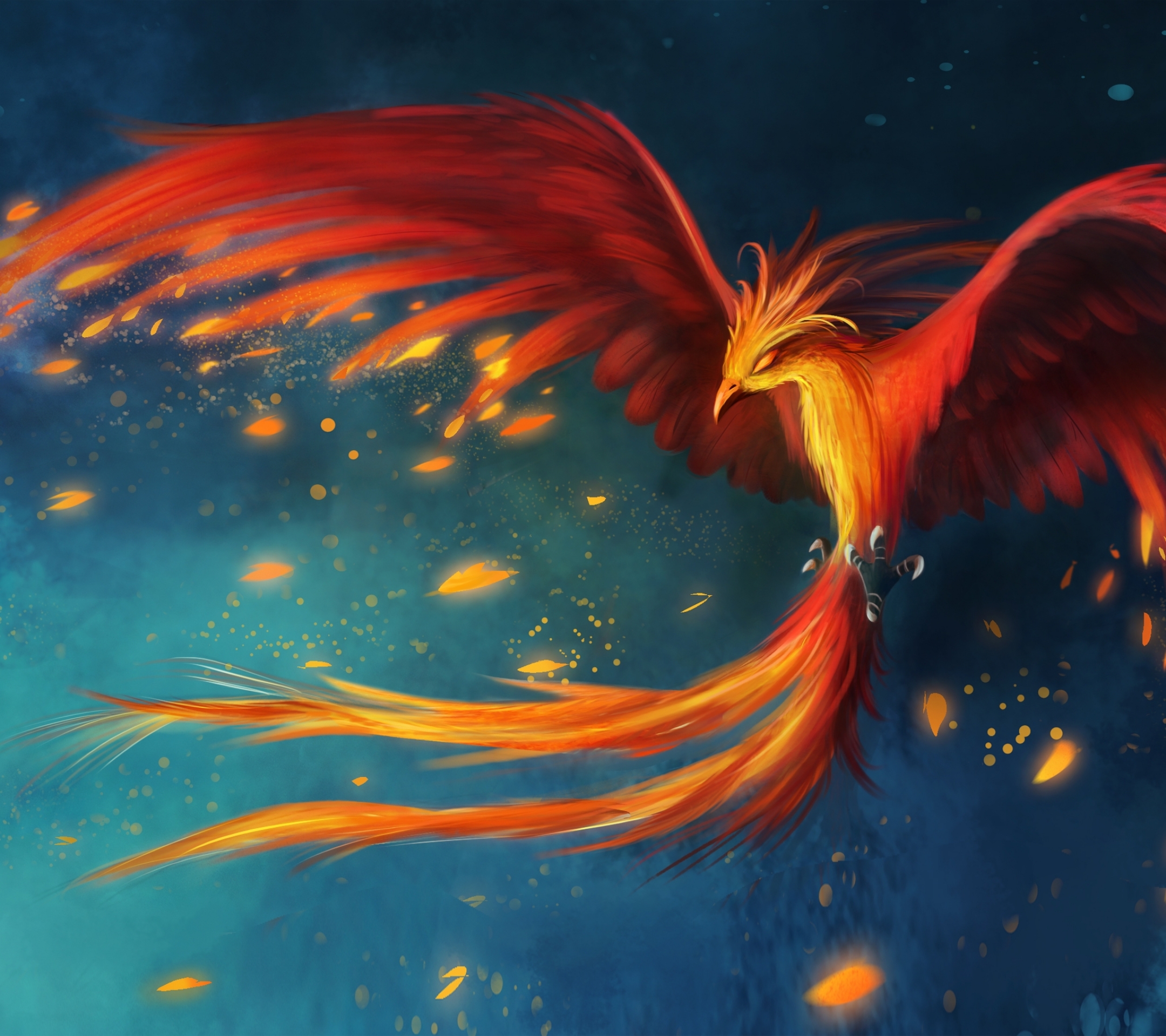 Download mobile wallpaper Phoenix, Fantasy Animals, Fantasy for free.