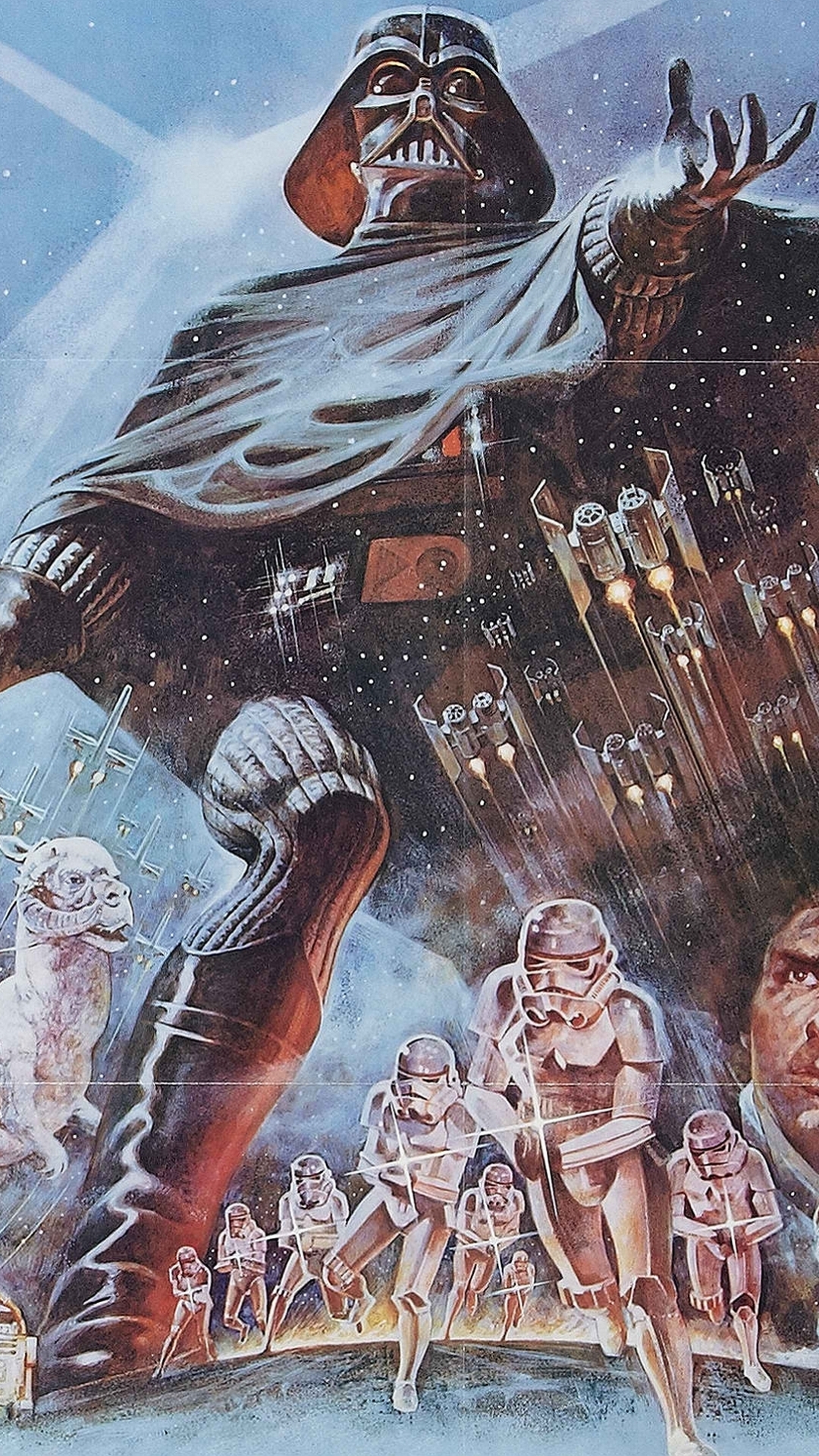 Handy-Wallpaper Darth Vader, Filme, Krieg Der Sterne, Star Wars: Episode V Das Imperium Schlägt Zurück kostenlos herunterladen.