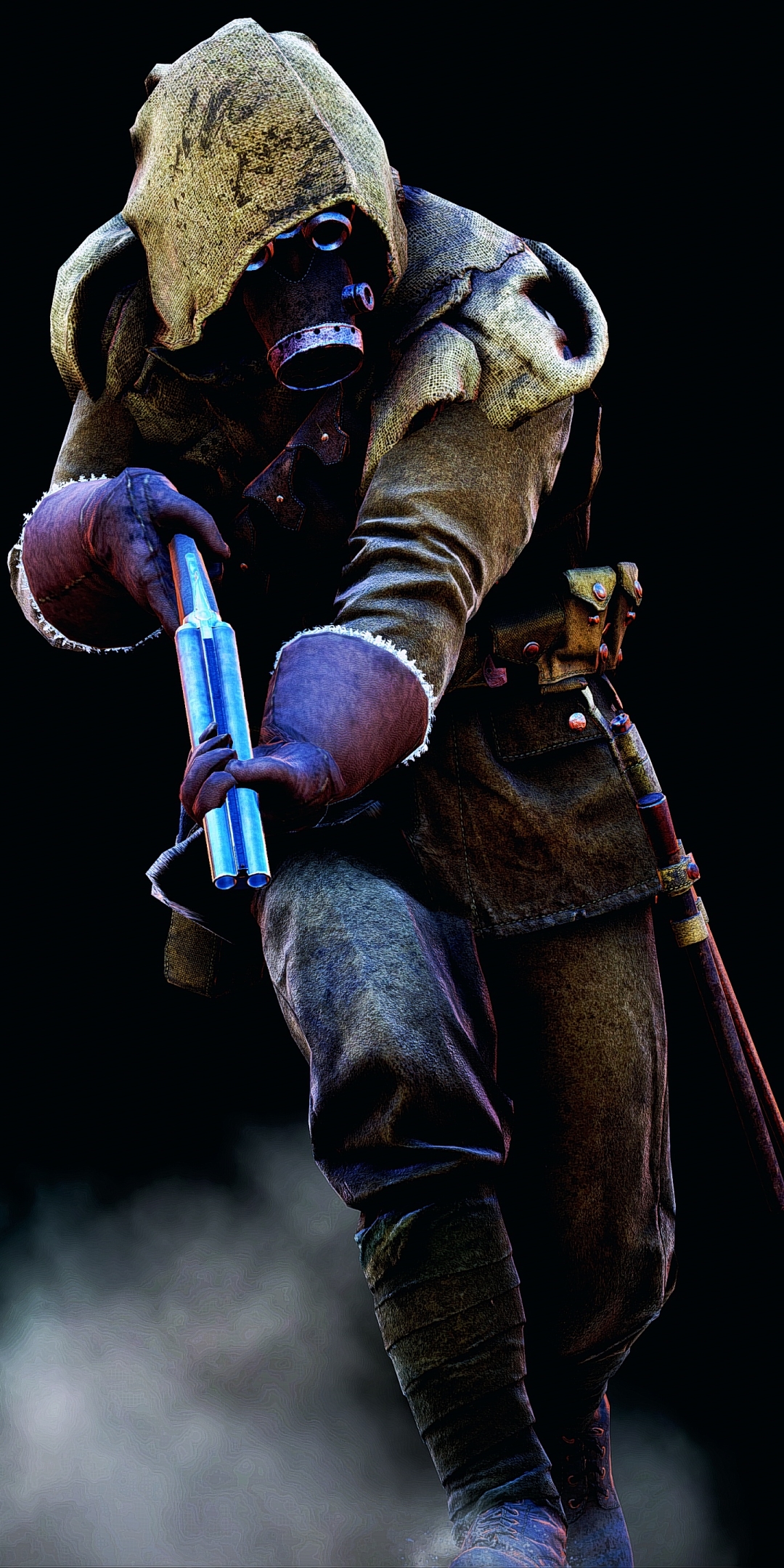 Handy-Wallpaper Waffe, Schlachtfeld, Gasmaske, Soldat, Computerspiele, Gas Masken, Battlefield 1 kostenlos herunterladen.