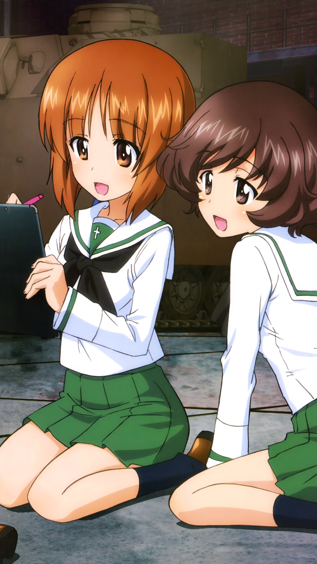 Download mobile wallpaper Anime, Girls Und Panzer, Miho Nishizumi, Yukari Akiyama for free.