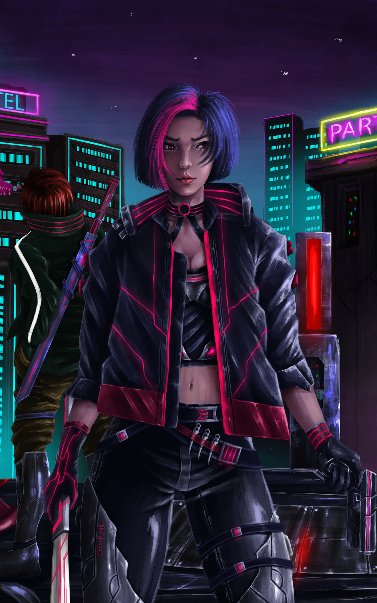 Handy-Wallpaper Cyberpunk, Science Fiction, Futuristisch kostenlos herunterladen.