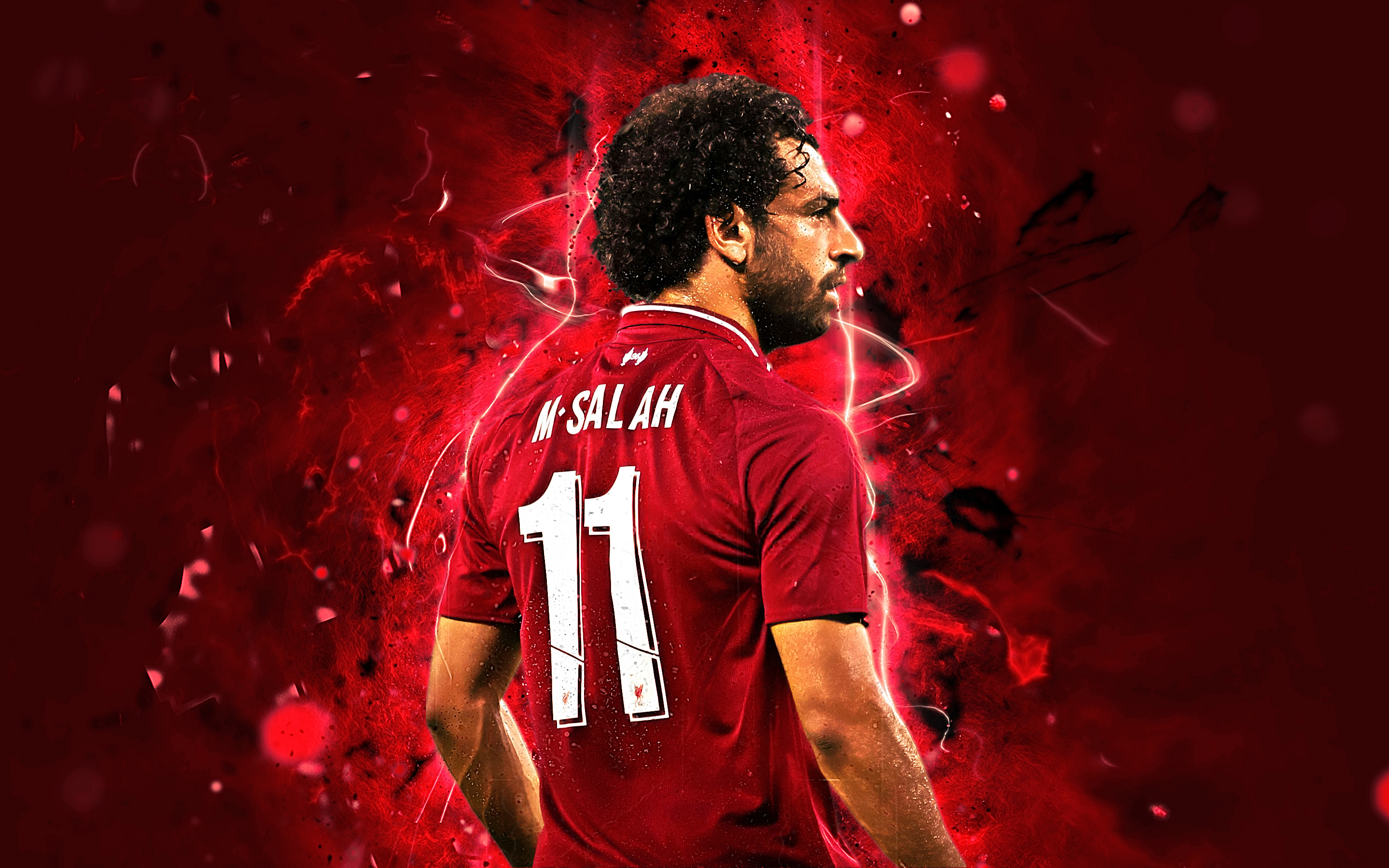 Téléchargez des papiers peints mobile Des Sports, Football, Liverpool Fc, Mohamed Salah gratuitement.