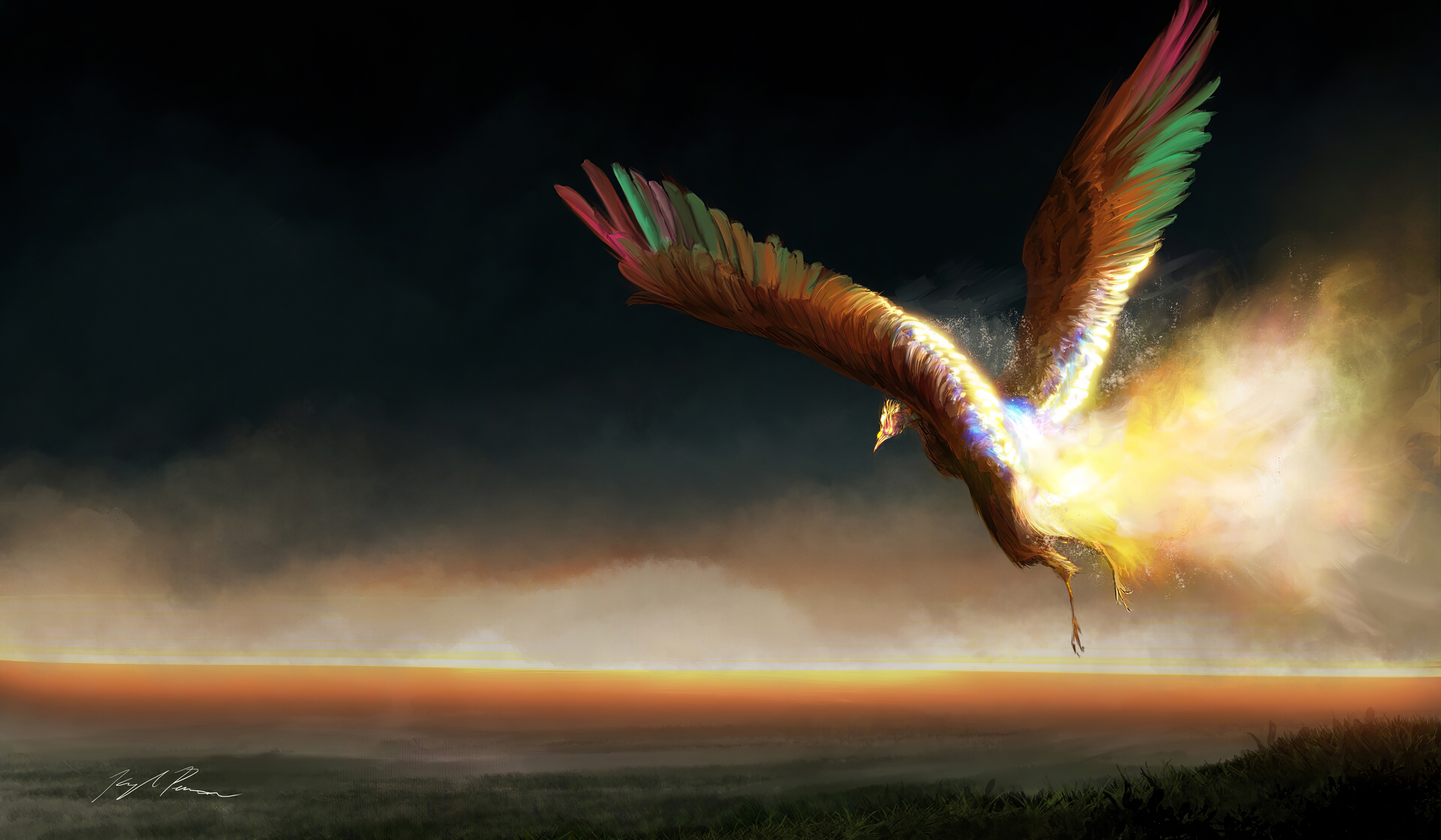 Laden Sie das Fantasie, Vogel, Phönix, Fantasietiere-Bild kostenlos auf Ihren PC-Desktop herunter